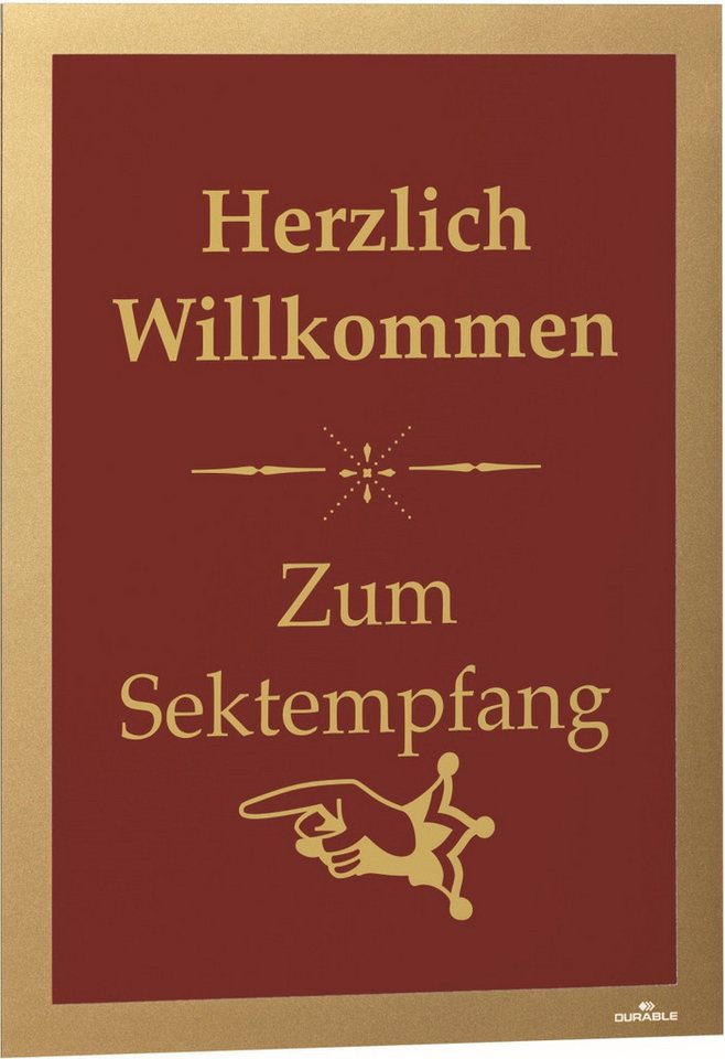 Thumbnail - DURABLE Fächermappe Magnetrahmen Duraframe selbstklebend A4 gold VE=2 Stück.