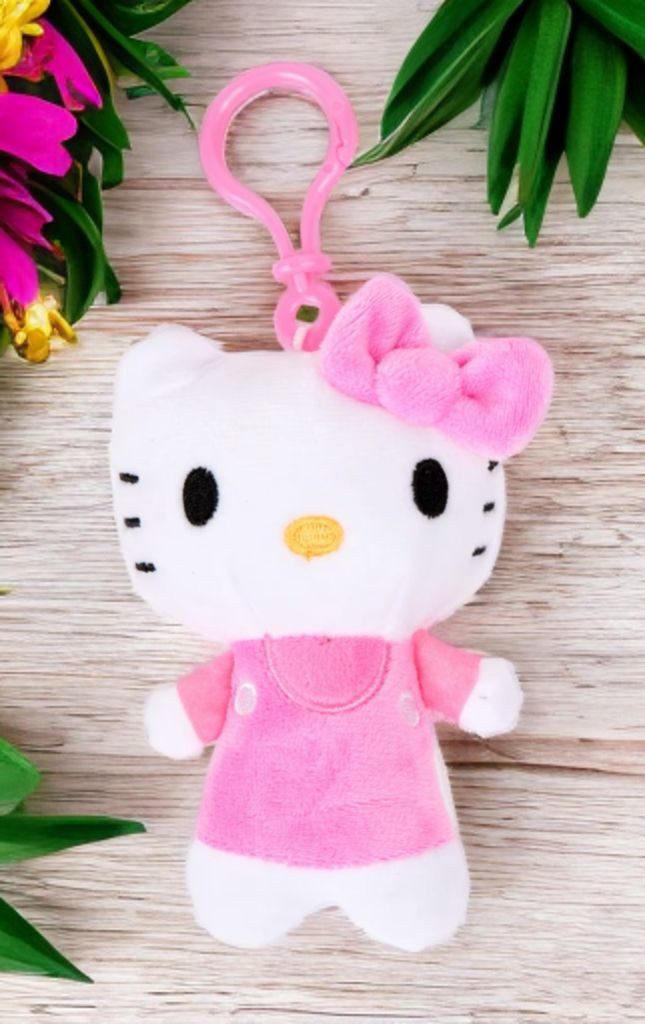 SANRIO Plüschanhänger Hello Kitty Bagclip Kuscheltier Plüsch pink Schlüssel günstig online kaufen