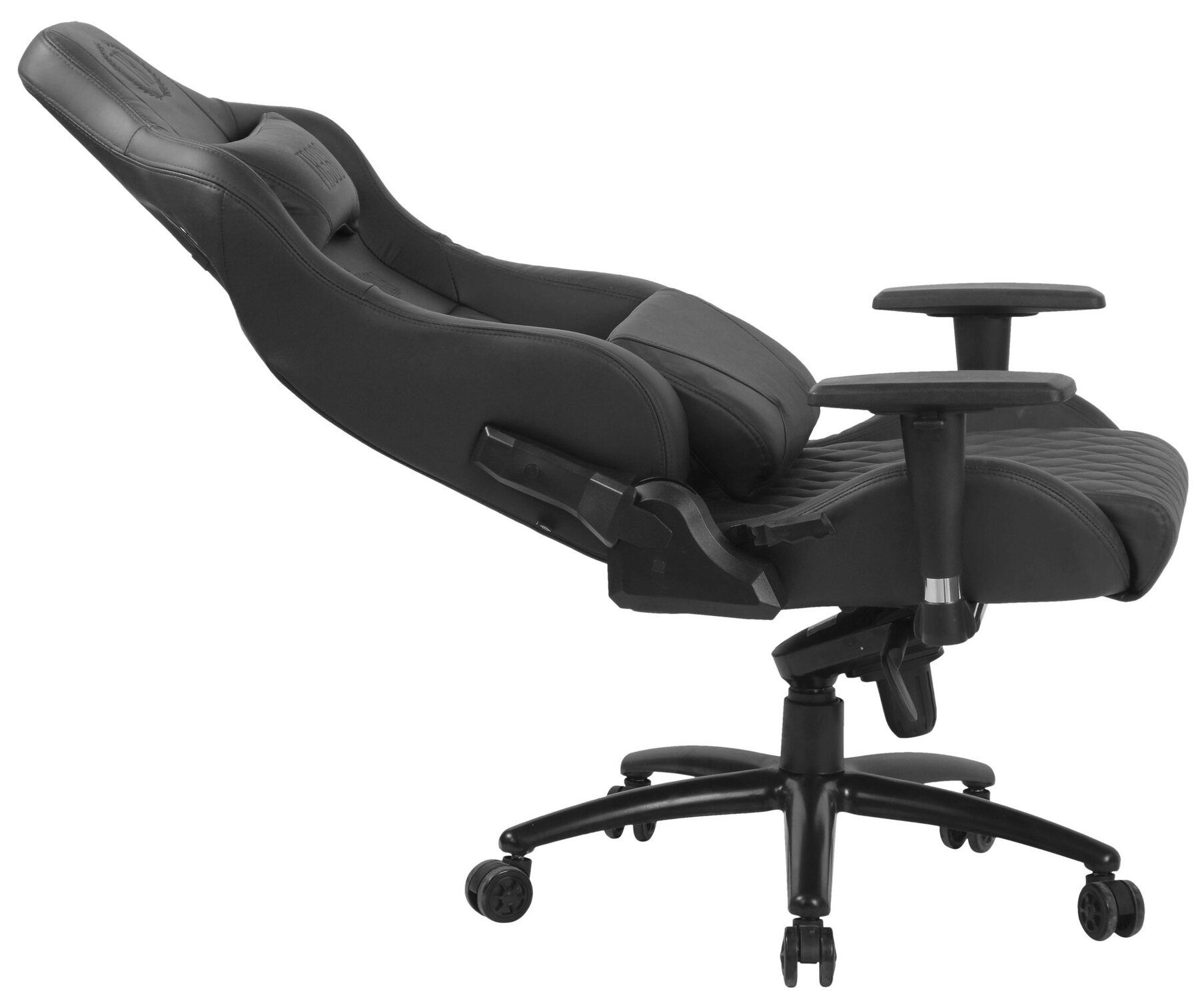 TPFLiving Gaming-Stuhl Sitz: Kerstin höhenverstellbar mit und Drehstuhl, schwarz Chefsessel, drehbar Rückenlehne bequemer - Echtleder Konferenzstuhl), (Schreibtischstuhl, Gestell: - braun Metall 360°