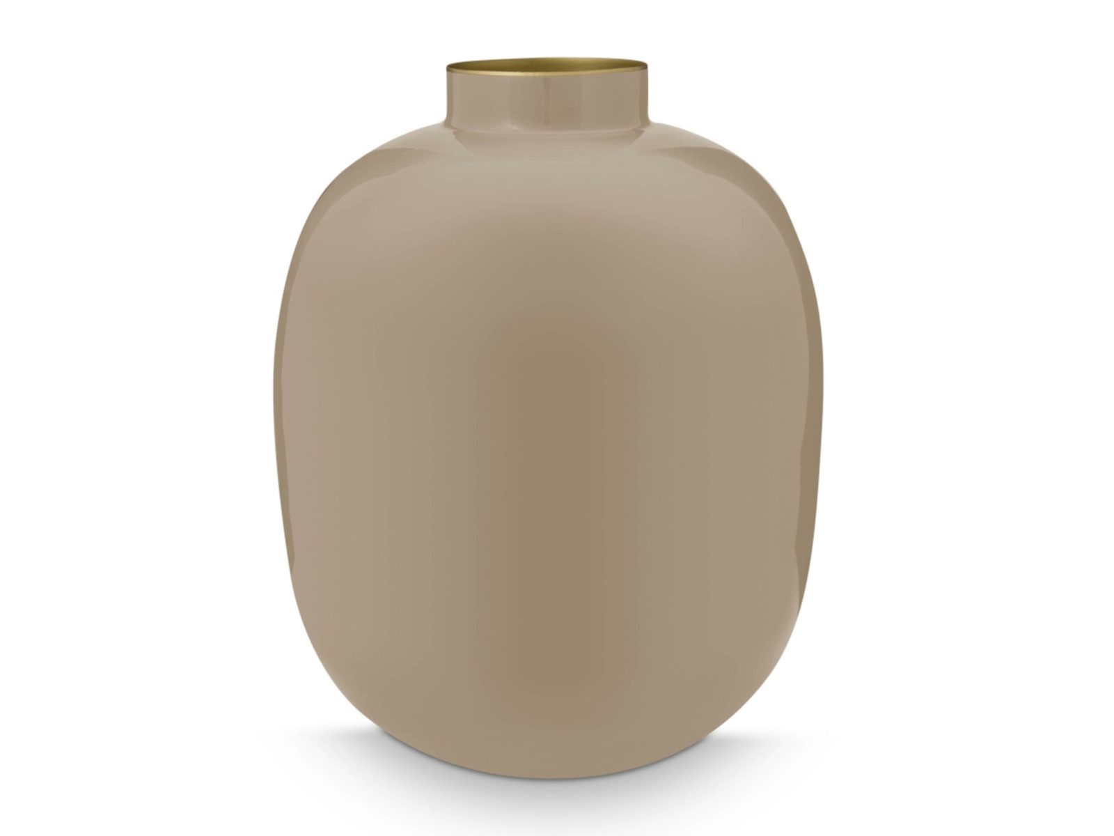 PiP Studio Dekovase Vase Metal khaki 32 cm (Vasen), Vase Metal Khaki 32cm