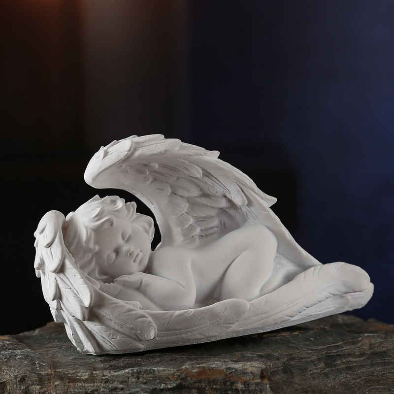 MARELIDA Engelfigur »Engel schlafend - weiss - 21 x 13 x 9cm«