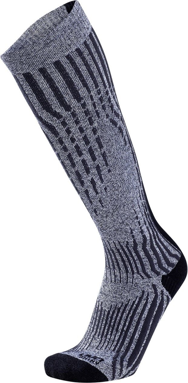 UYN Skisocken Cashmere Shiny Ski (edle Kaschmirsocken, atmungsaktivit) silbergrau