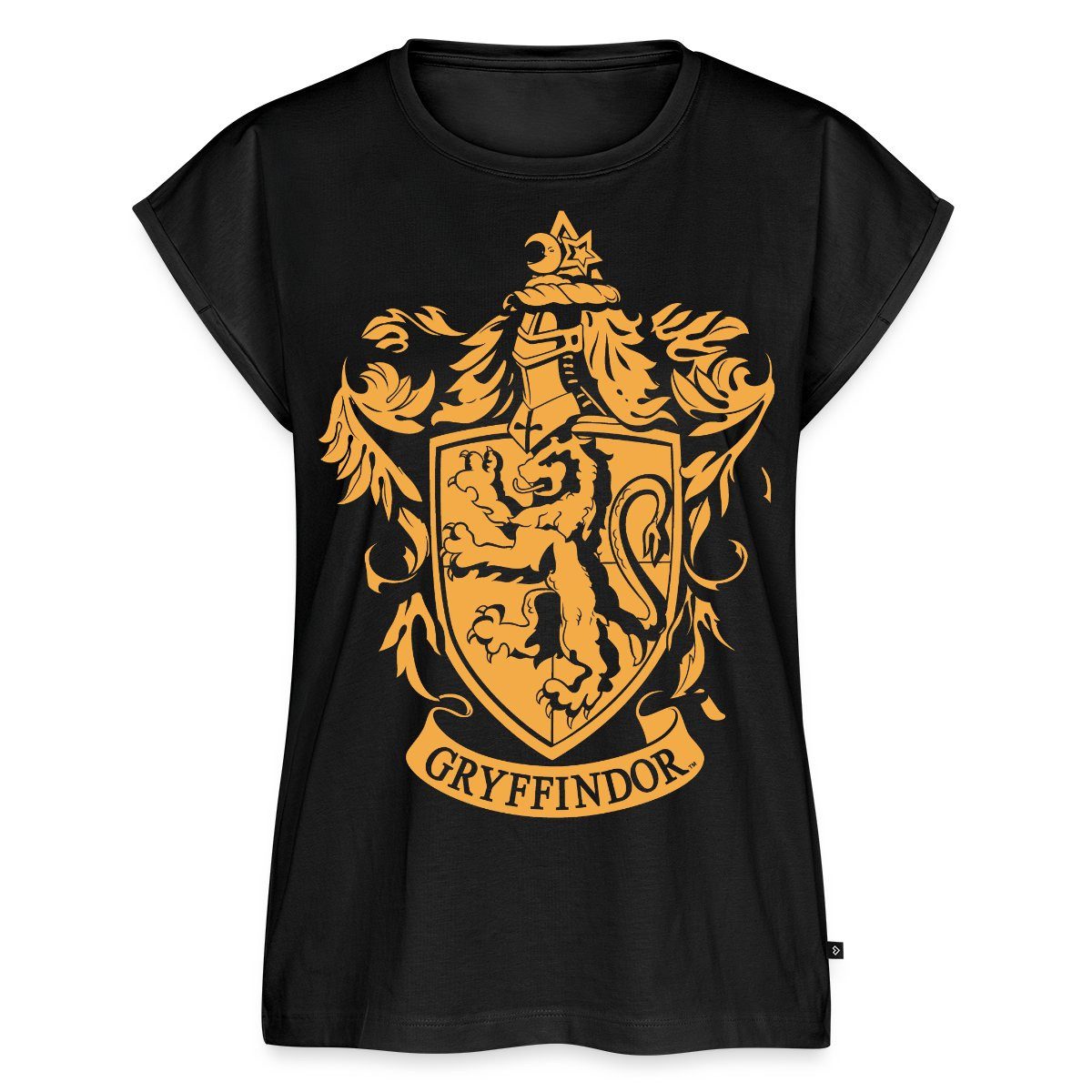 T-Shirt Harry Potter Haus Gryffindor Wappen Logo Frauen Casual T-Shirt
