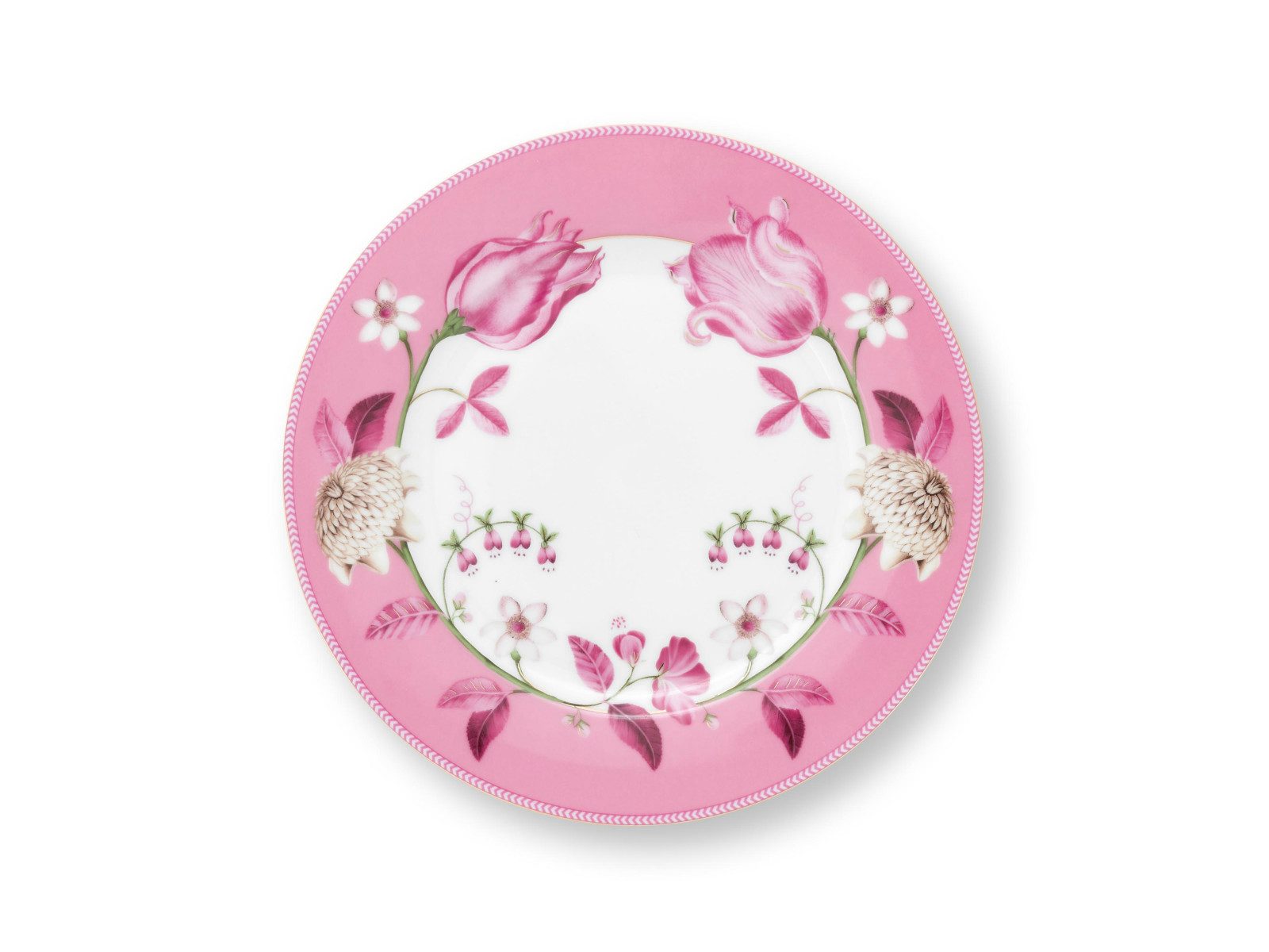 PiP Studio Frühstücksteller Jolie Tulip Pink Speiseteller 23cm