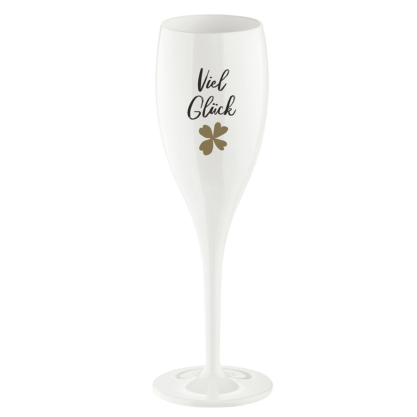 Sektglas Sektglas 100 ml mit Druck CHEERS No. 1 VIEL GLÜCK