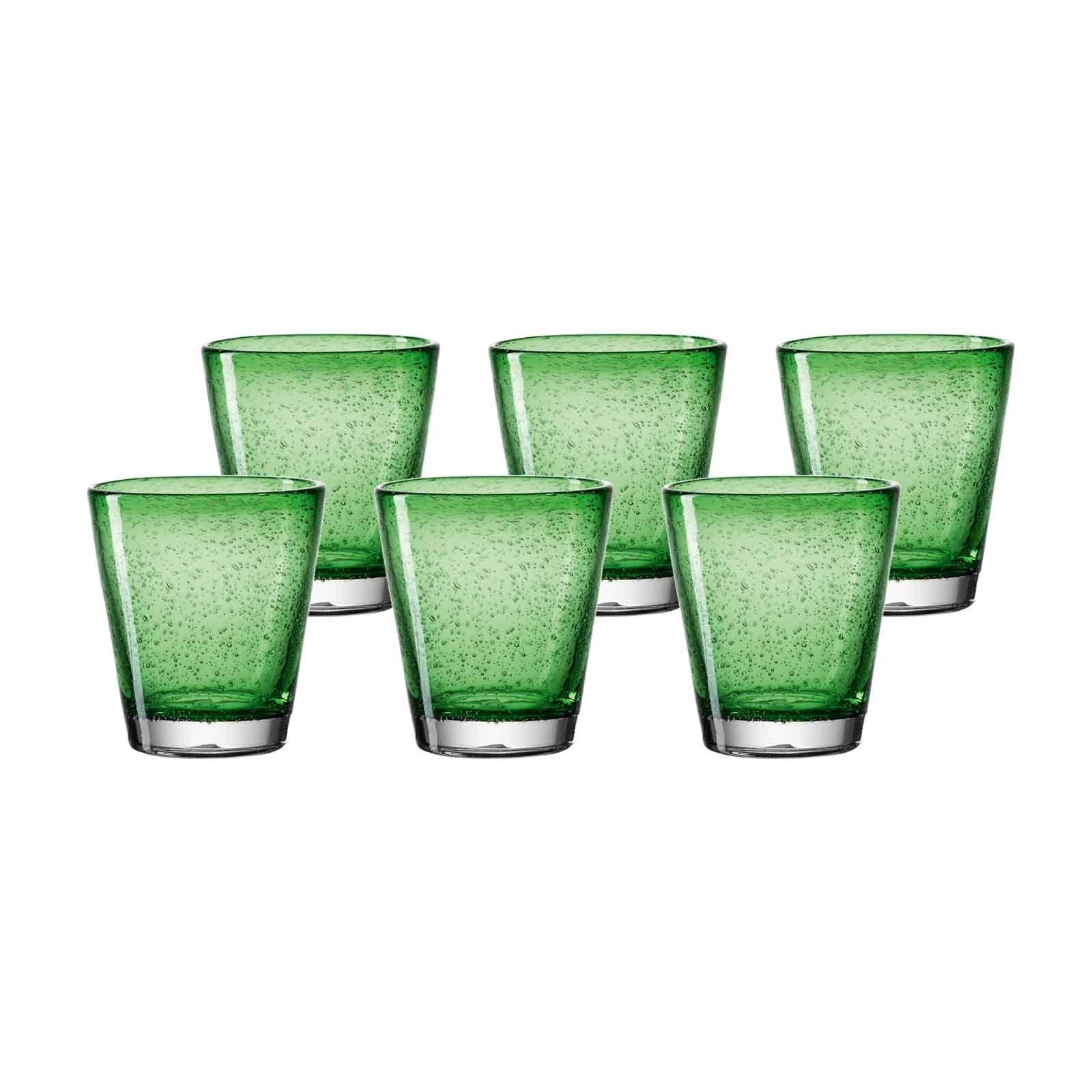 LEONARDO Gläser-Set »BURANO Trinkglas 0,33l grün 6er Set ...