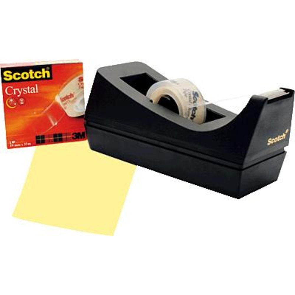 3M Klebeband 3M Klebeband-Abroller 83980 Schwarz Rollenbreite (max): 19 mm Rollenl (83980)
