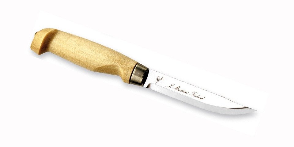 Marttiini Universalmesser Marttiini LYNX 129 Gürtelmesser, Edelstahl, rostfrei, braune Ledersche, (1 St), Scheide inklusive