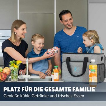 Obics Thermobehälter 30 Liter, Gross faltbar Kühltasche Isoliertasche für Essen in Tupperware