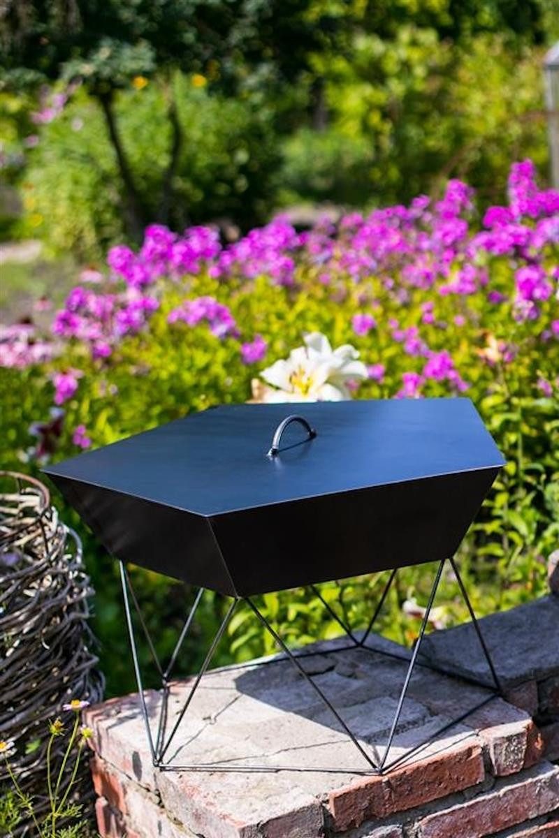 Gardener Feuerschale 119, schwarz, Ø 60 cm, Höhe 40 cm, robust & vielseitig