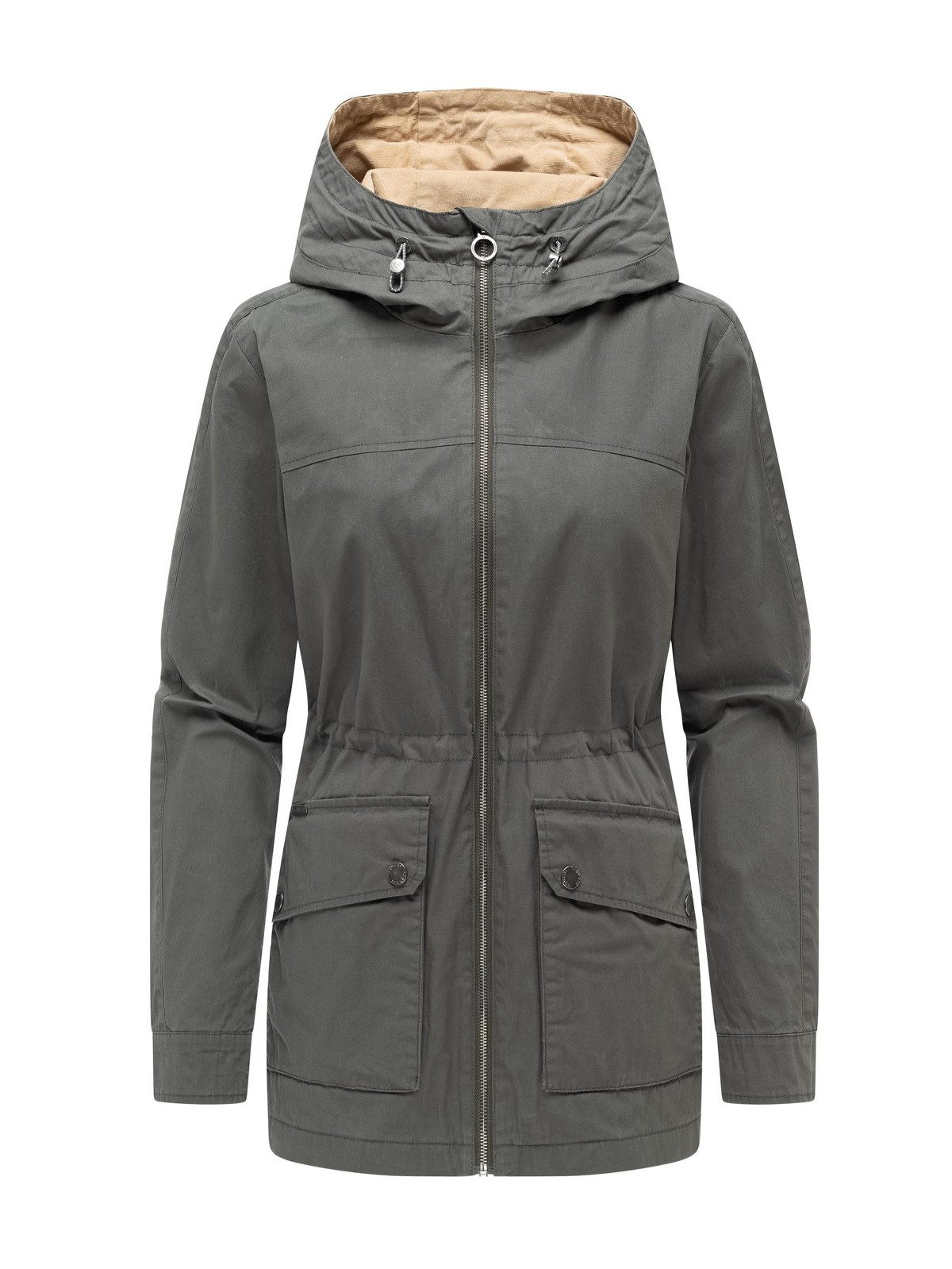 Ragwear Allwetterjacke Ragwear Leona Vintage Jacket (1-St) Übergangsjacke für Damen, geeignet für Frühling und Herbst