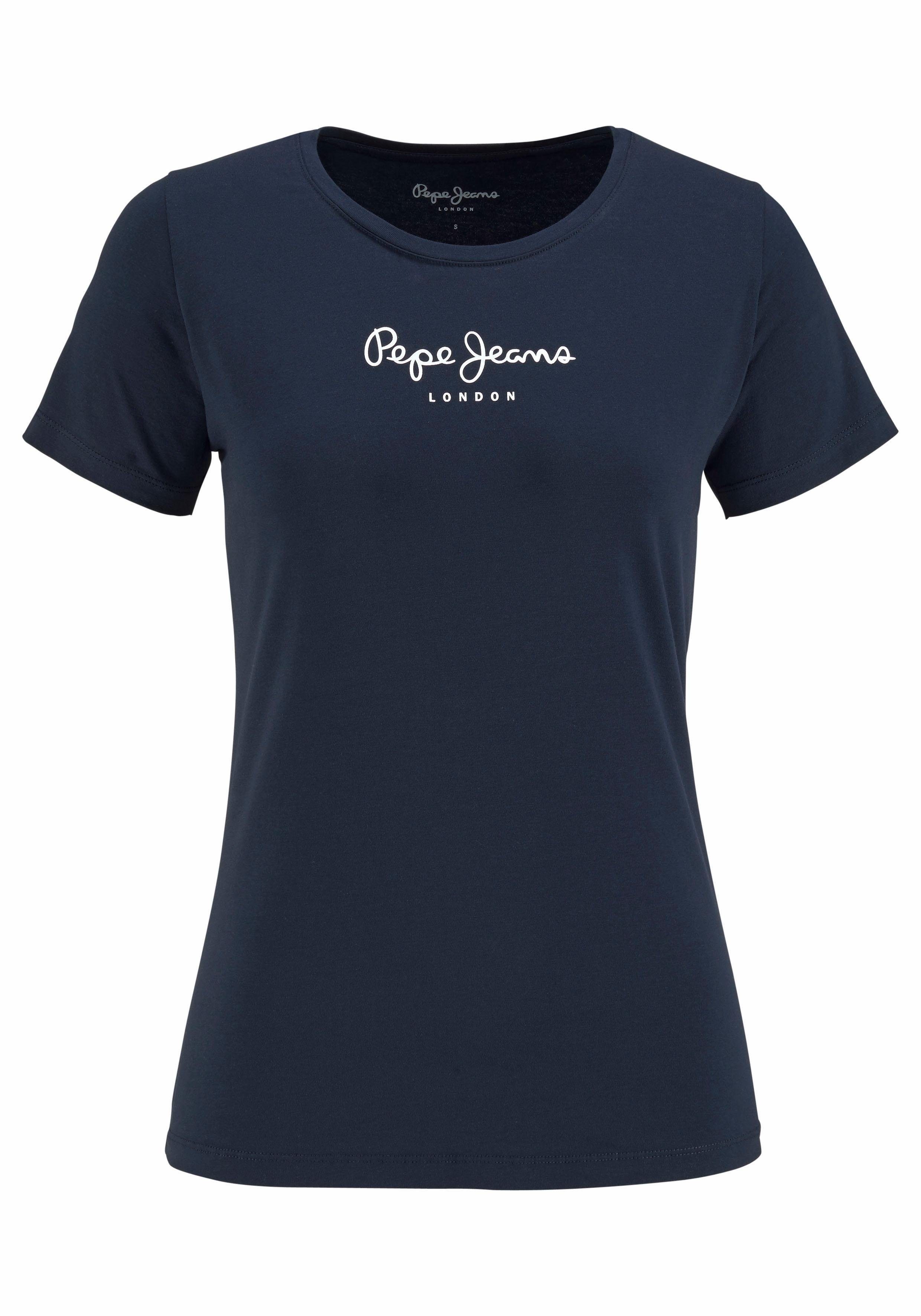 Pepe Jeans T-Shirt NEW VIRGINIA mit Logo-Print. Reduzierter Preis € 22,99. Unverbindliche Preisempfehlung € 29,90