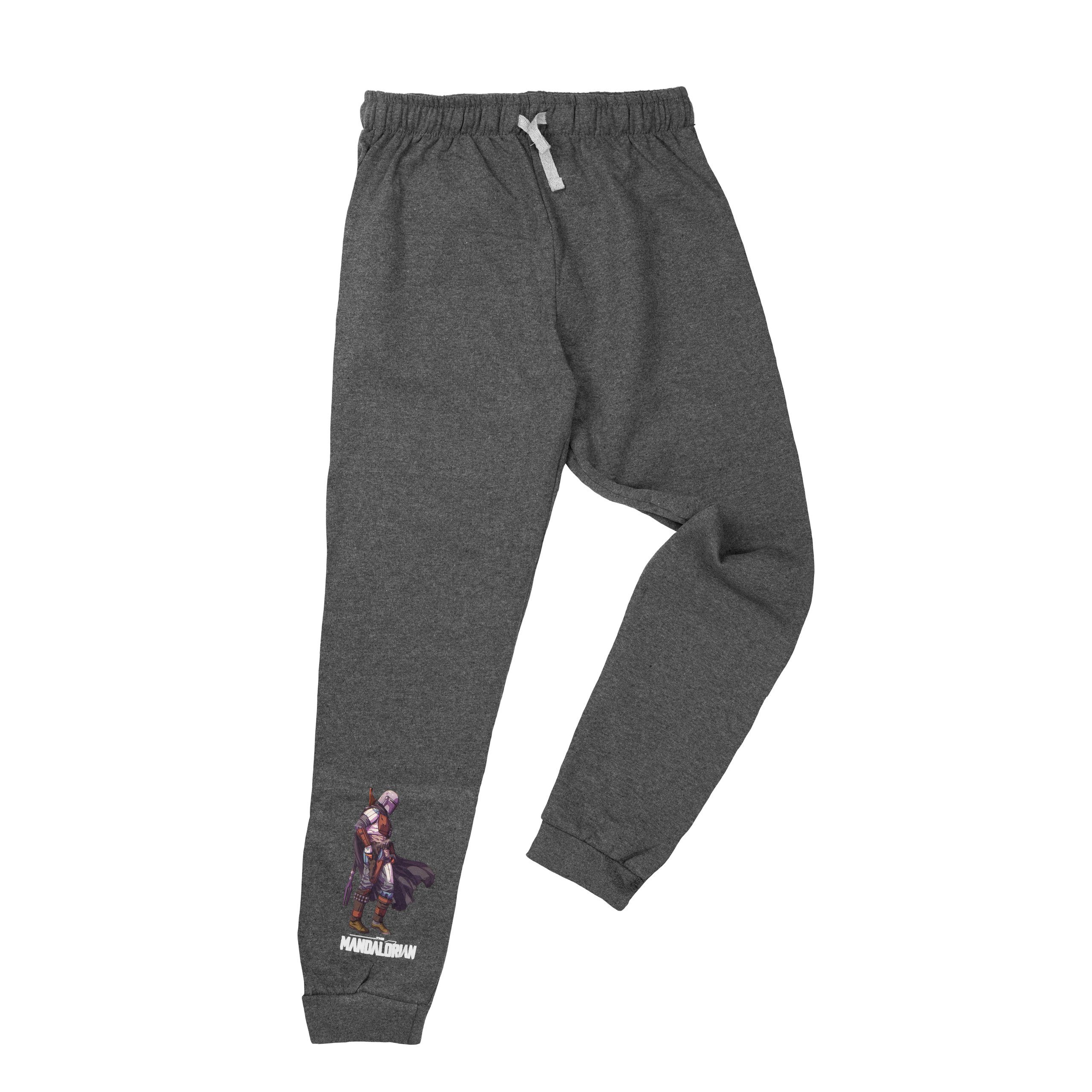 United Labels® Jogginghose Star Wars The Mandalorian Jogginghose für Jungen - Grau