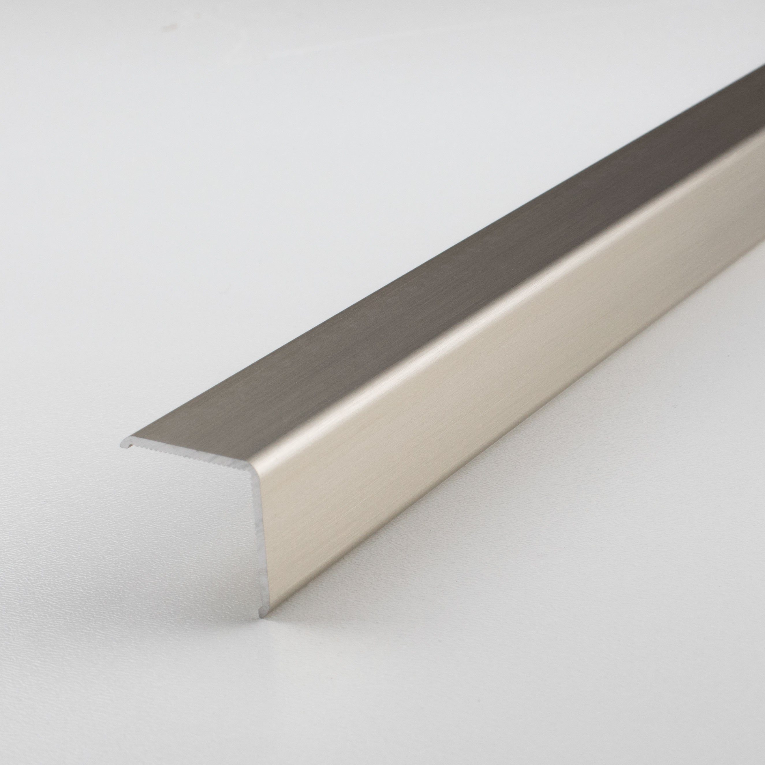PROVISTON Eckprofil Aluminium, 20 x 20 x 1000 mm, Edelstahloptik, Bau- & Montageprofile