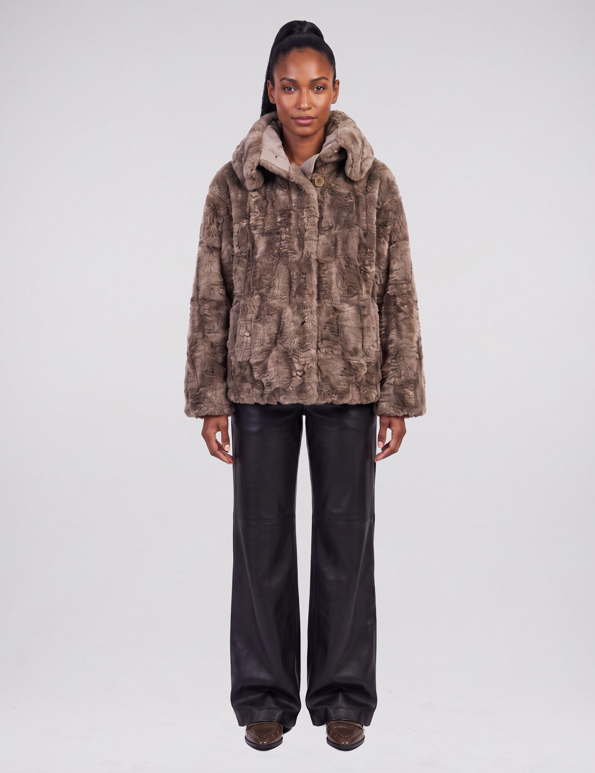 Blonde No.8 Winterjacke ANJY aus hochwertigem Kunstfell