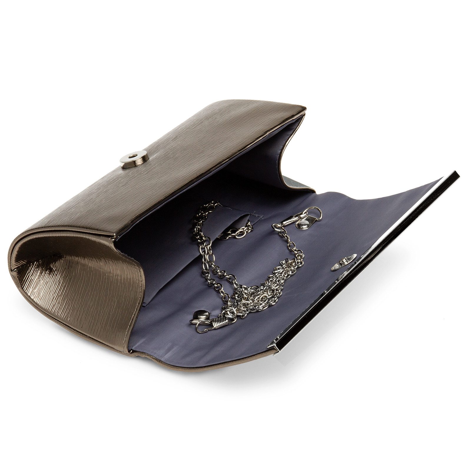 Caspar Clutch TA505 elegante Damen Glanz Abendtasche