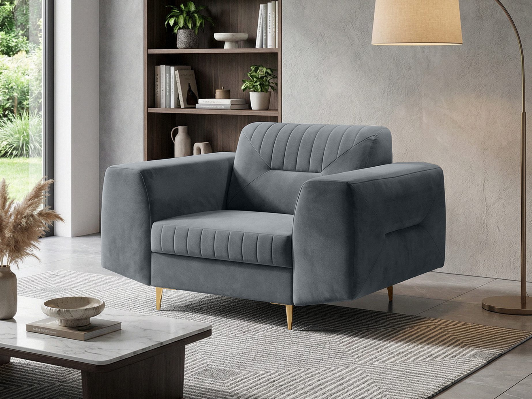 Beautysofa Sessel VENEZIA (Loungesessel im modernes Design)