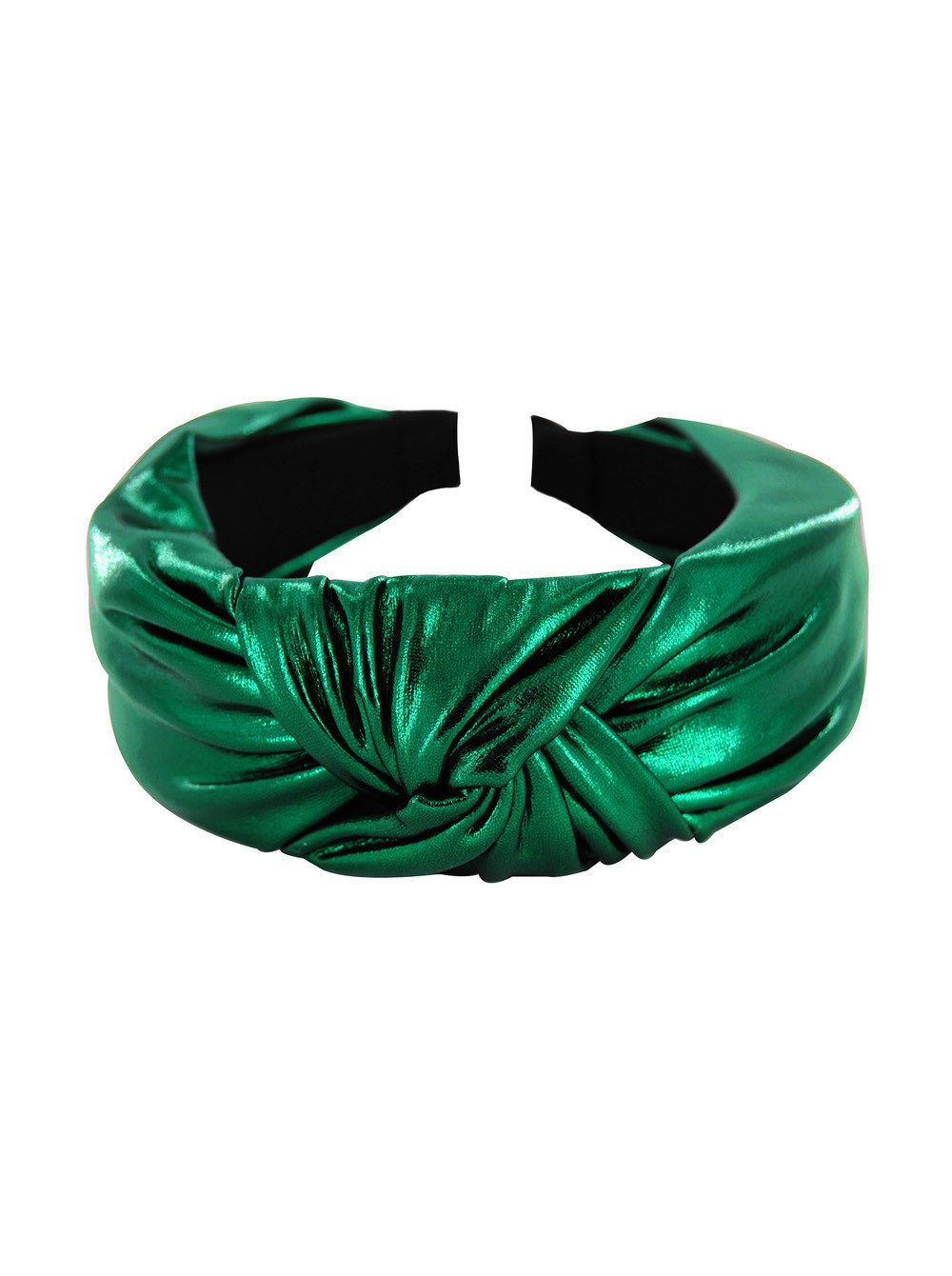 Haarreif Breiter Haarreif mit Knoten Metallic-Optik