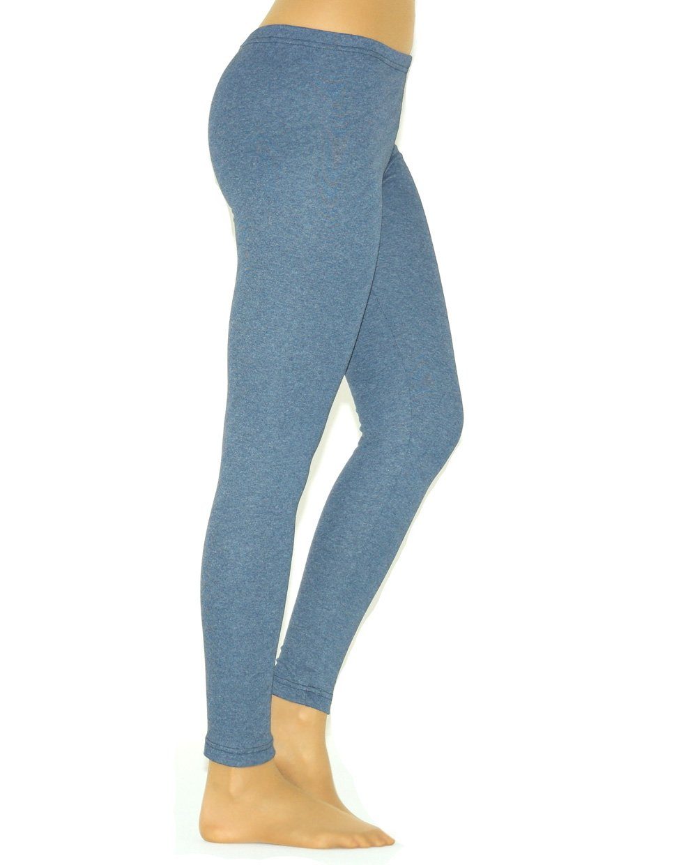 YESET Leggings Hose Kinder Thermo Leggings Fleece lang Gamaschen jeans 110 mit elastischem eingenähten Bund
