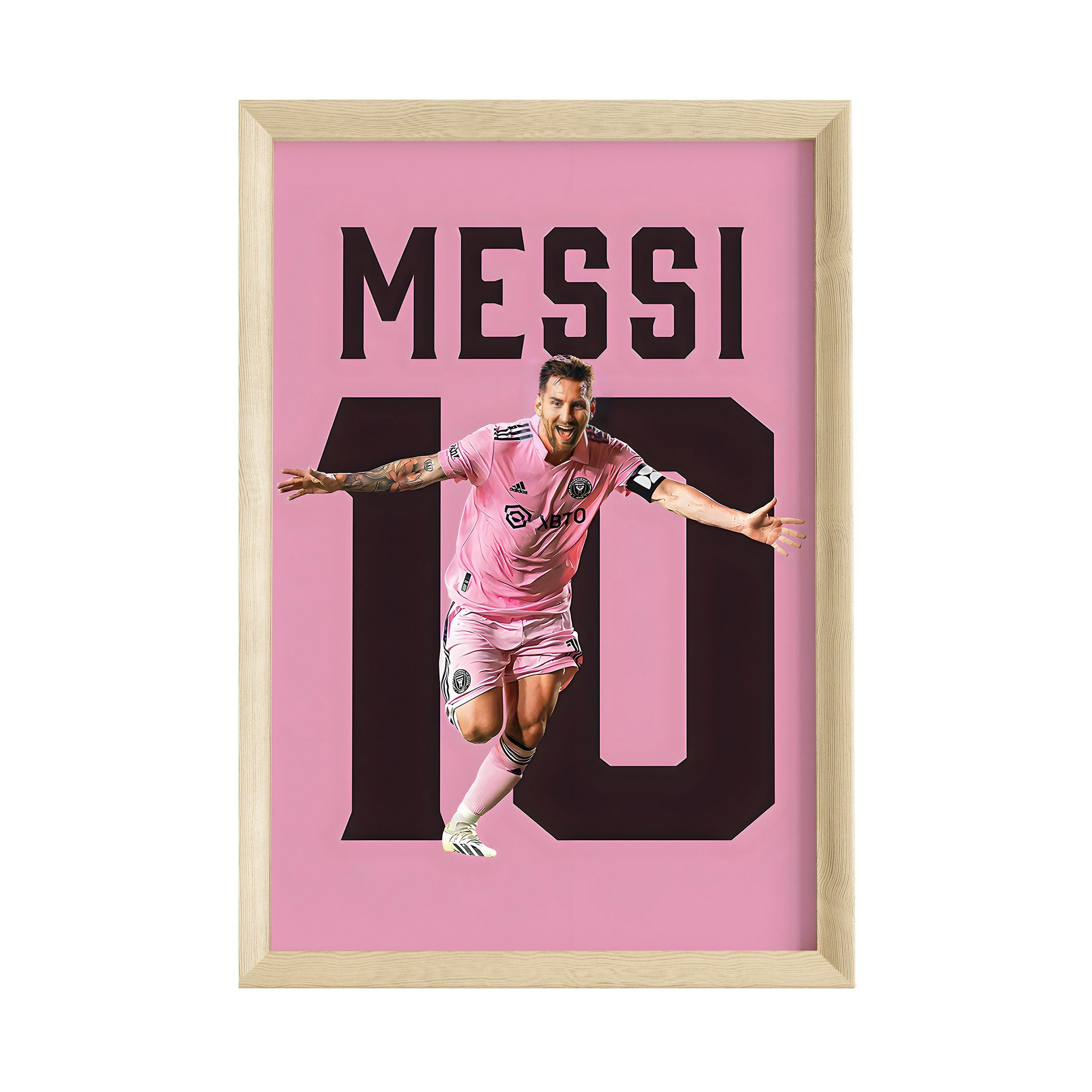 JUSTGOODMOOD Poster Premium ® Lionel Messi Tor Jubel · Fußball · ohne Rahmen