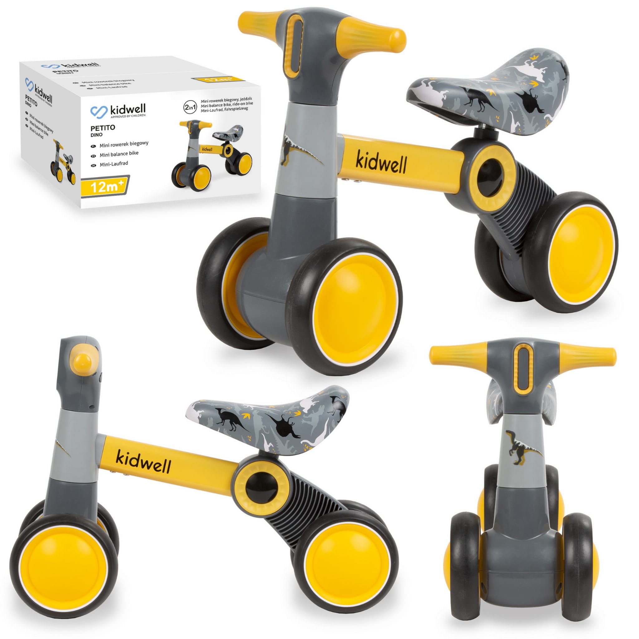 COIL Fahrrad-Laufrad Mini-Laufrad, Balance Fahrrad, Kinderlaufrad, Lauflernrad, Dreirad, 2 kg leicht, EVA-Schaumreifen, bis 20 kg, für Kinder ab 12 Monaten