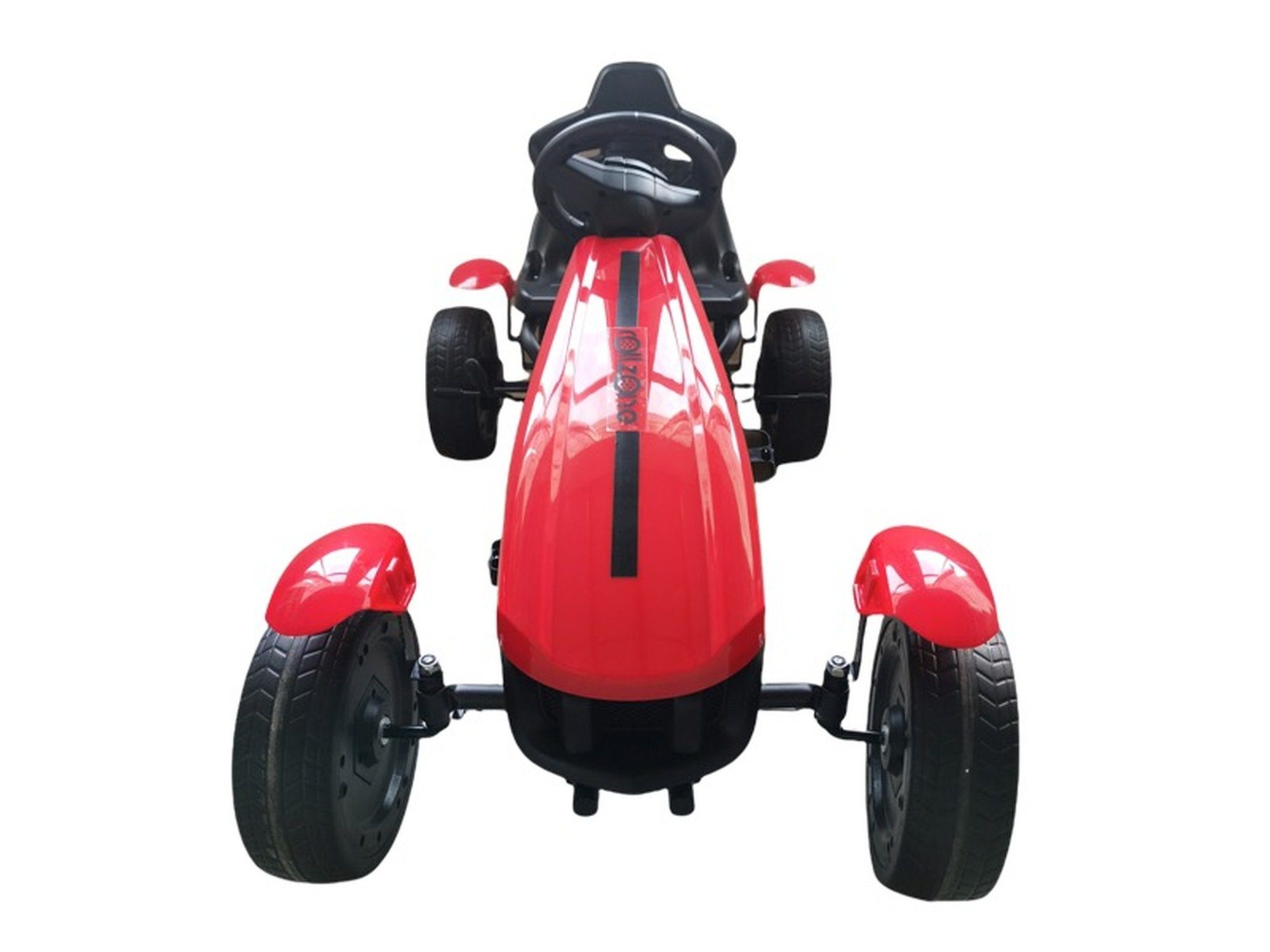 TPFLiving Go-Kart - Gangschaltung rot 30 kg - Farbe: mit EVA-Gummireifen, Belastbarkeit - Tretauto Pedal-Go-Kart Matteo und bis Handbremse