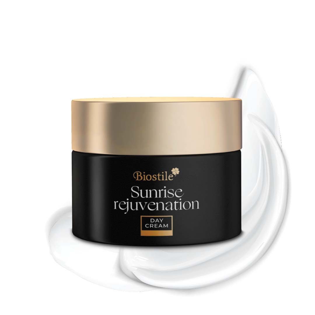 Biostile Anti-Aging Tagespflege mit Hyaluron für Gesicht Hals & Dekolleté - Creme, 50 g, Mit Resveratrol, Niacinamid, Vitamin E & Peptiden, 50 ml