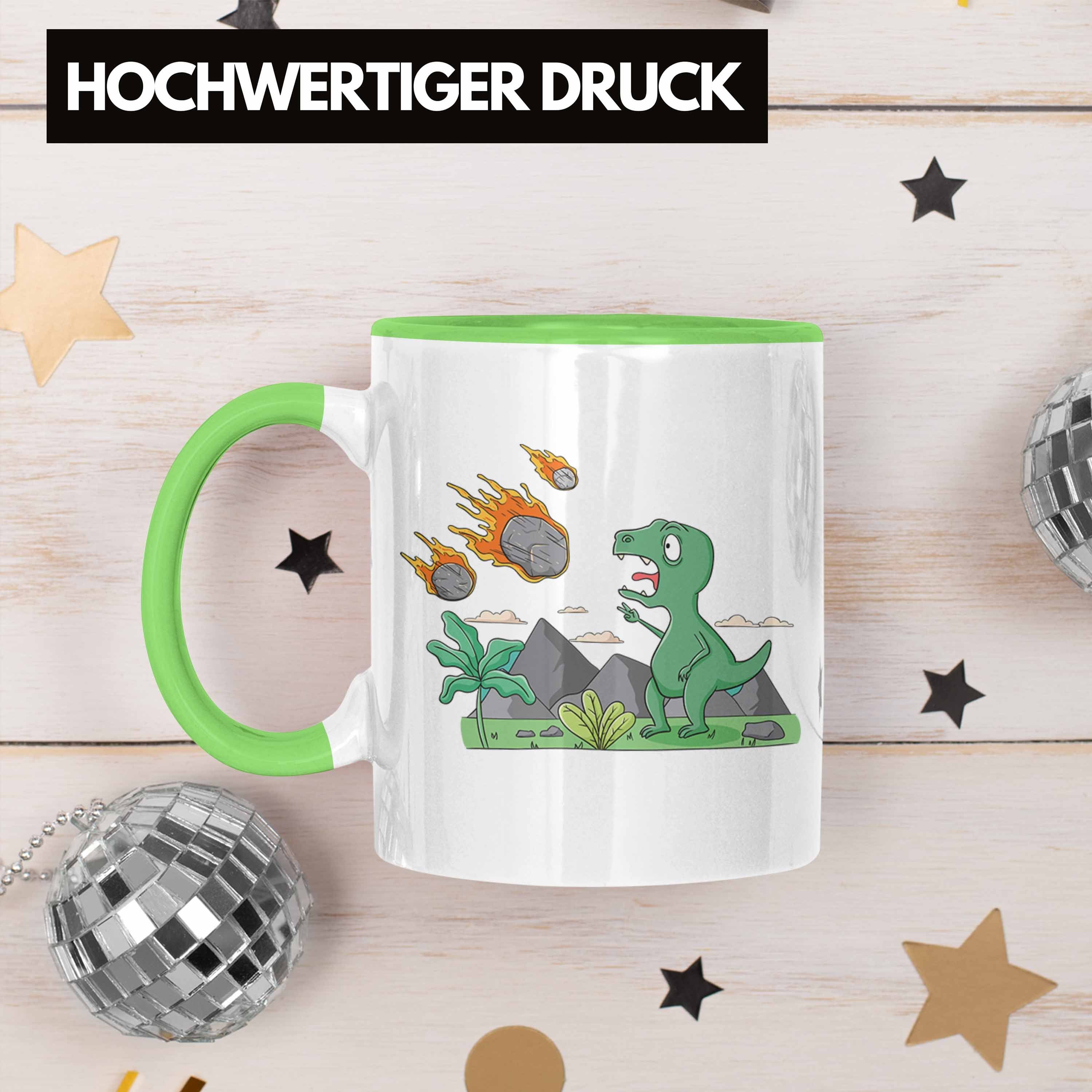 Grün Dinosaurier Tasse Geschenk Grafik Tasse Lustig Trendation