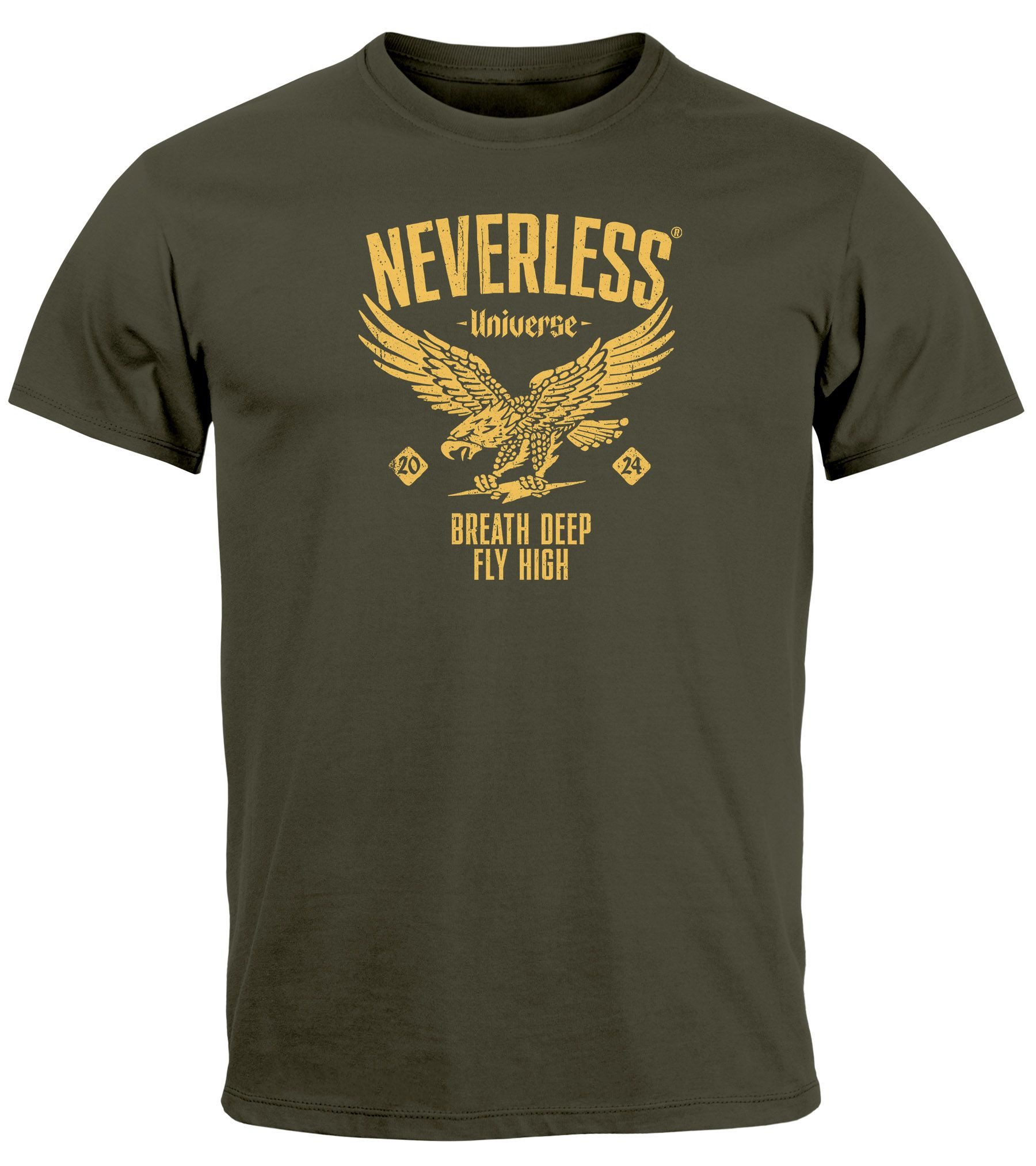 Neverless Print-Shirt Herren T-Shirt Adler Eagle günstig online kaufen