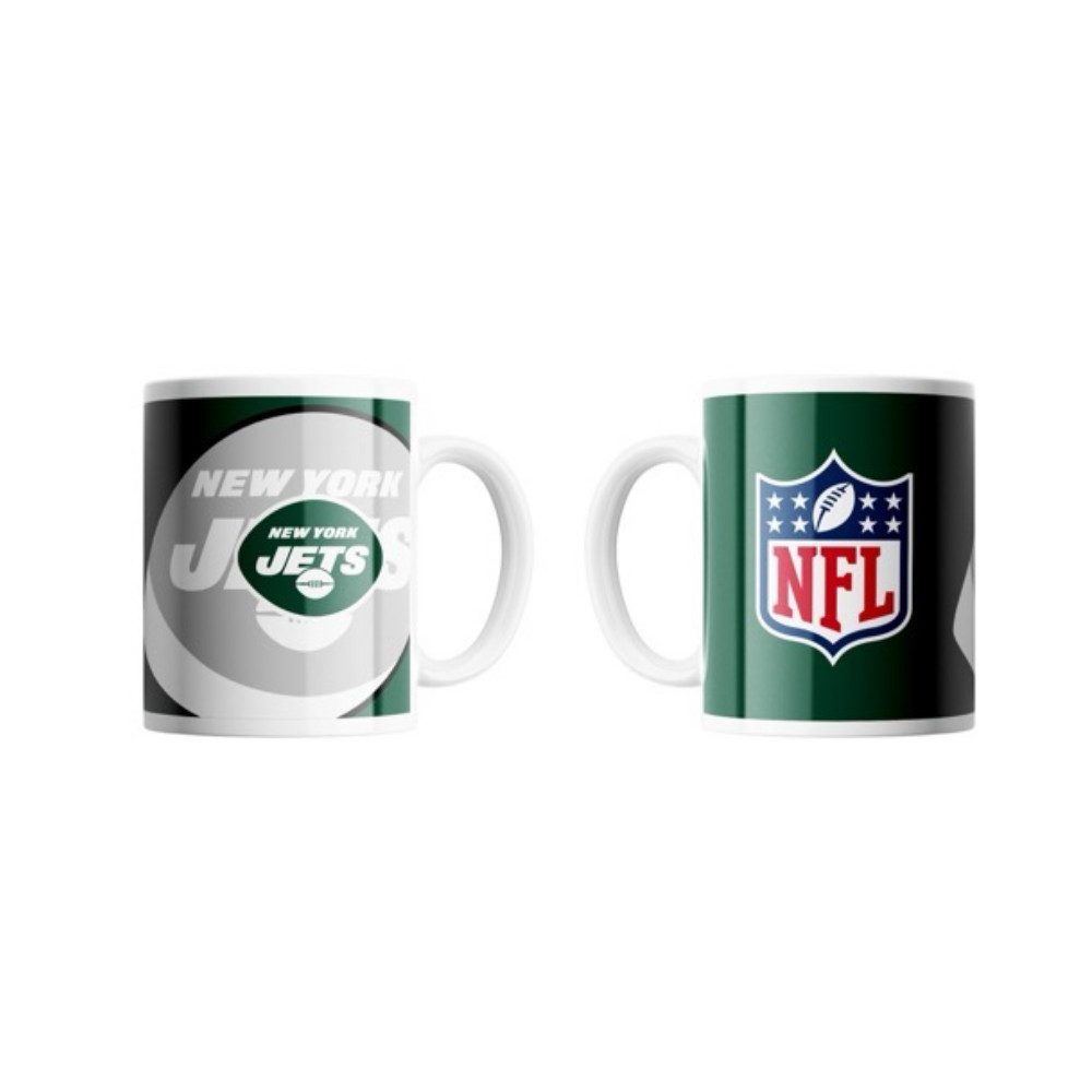 New York Jets Becher New York Jets Mug Shadow Logo & Shield, Keramik