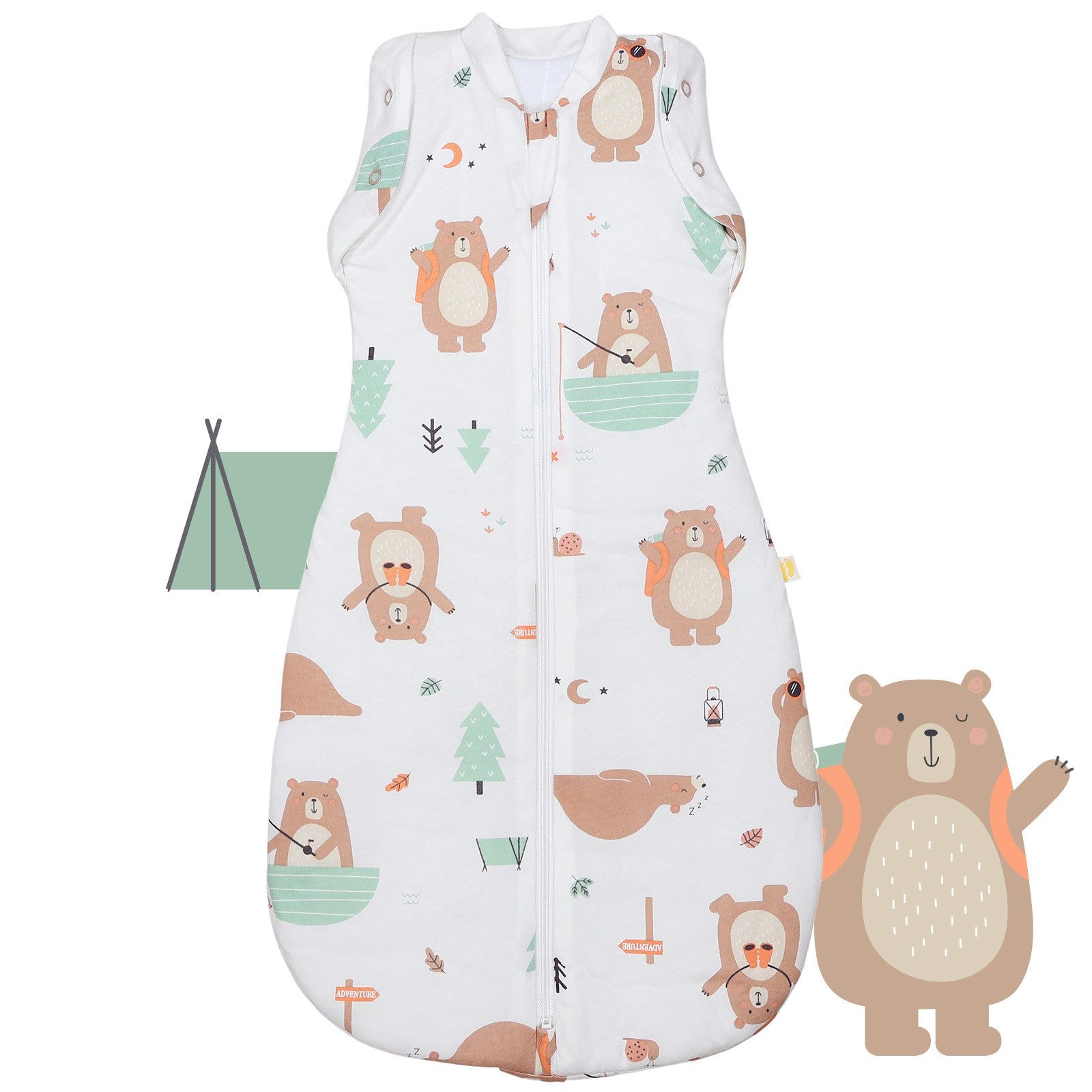 Schlummersack Kinderschlafsack Babyschlafsack,Pucksack, Swaddle 2.5 Tog OEKO-TEX zertifiziert