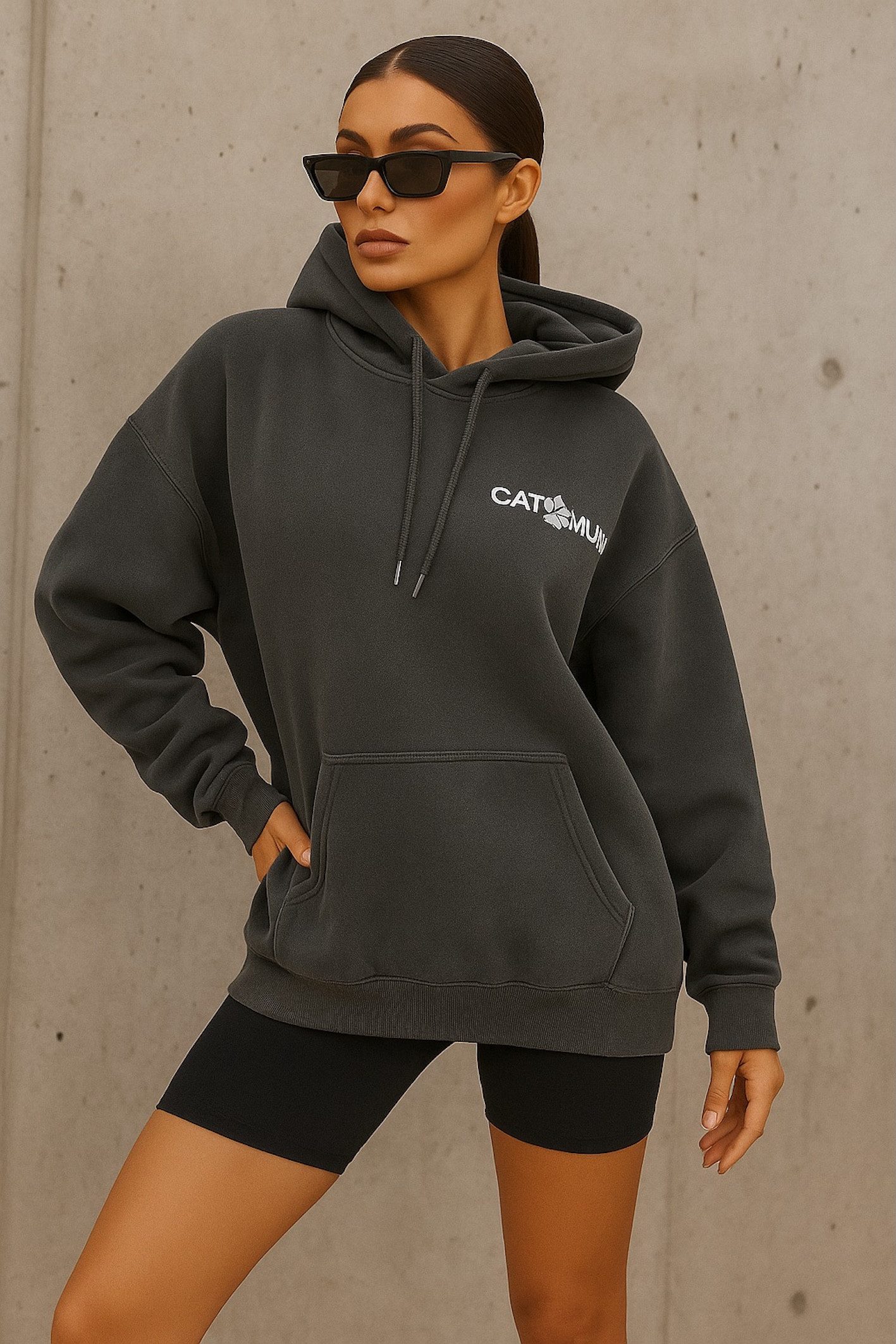 Worldclassca Hoodie Worldclassca Oversized CAT MUM günstig online kaufen