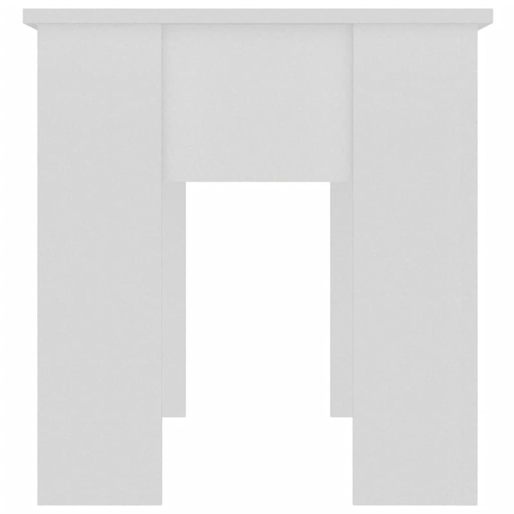vidaXL Couchtisch Couchtisch Weiß | cm 101x49x52 Holzwerkstoff (1-St) Weiß Weiß
