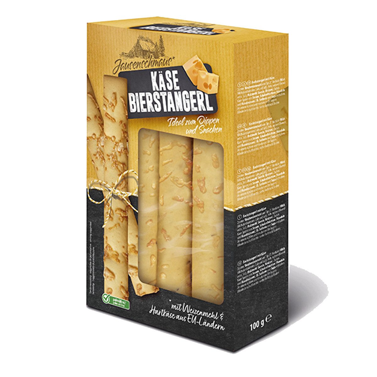 NAWARRA Knabberei, Jausenschmaus Bierstangerl Käse kräftig und würzig im Geschmack 100g