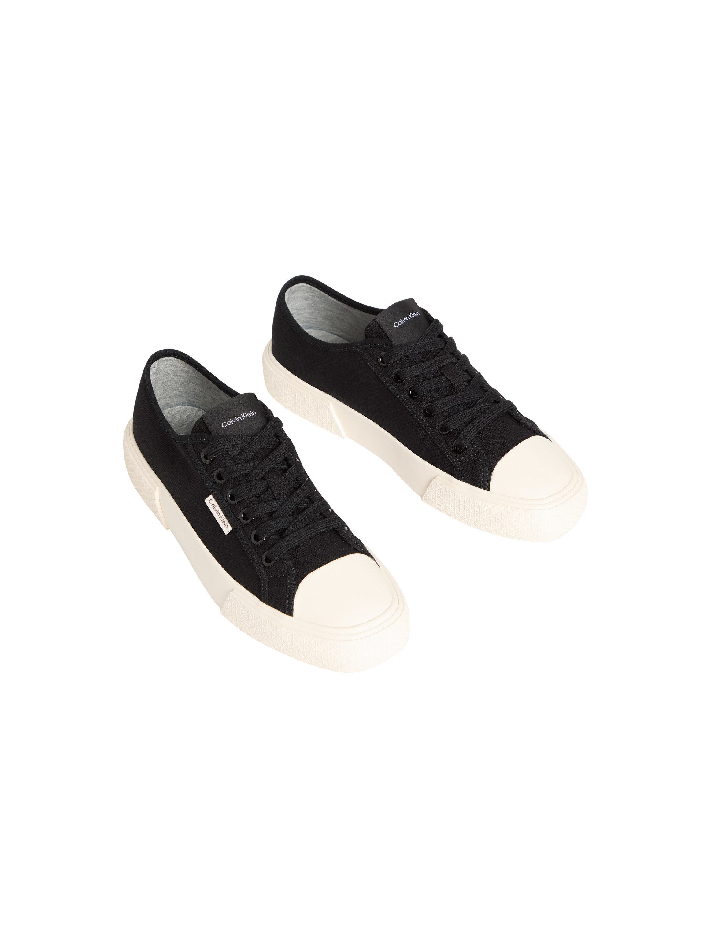 Calvin Klein VULC LACE UP CANVAS Plateausneaker Schnürschuh, Canvas-Sneaker, Halbschuh mit Gummikappe