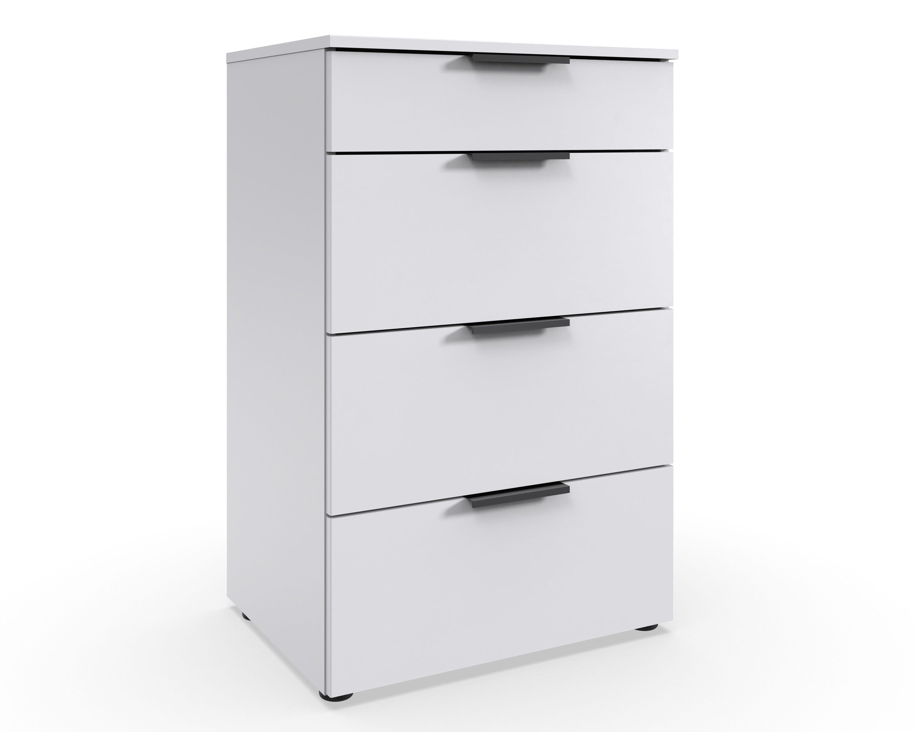 freiraum Hochkommode OXFORD, in WEISS - 54x84x41cm (BxHxT)