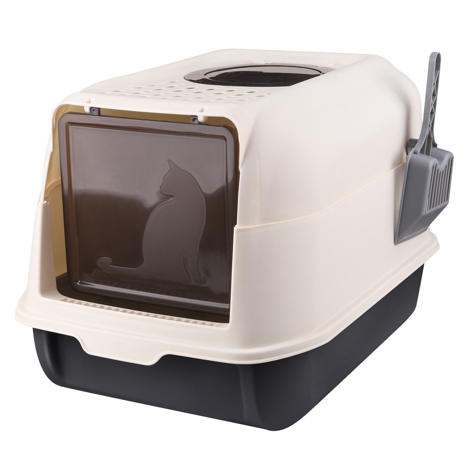 JEOBEST Katzentoilette Cat Litter Box, Katzen klo, Katzenklo mit Kapuze, XL günstig online kaufen