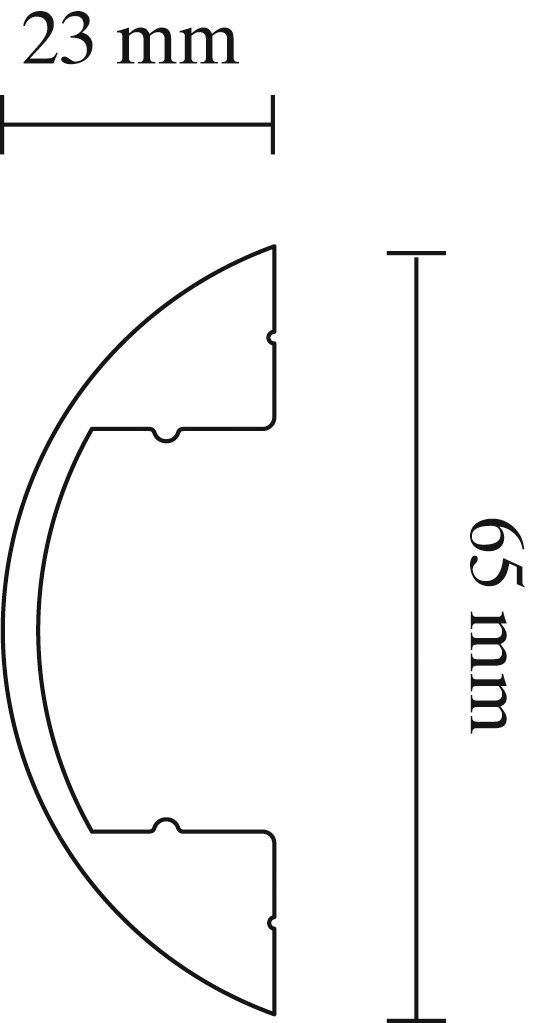 Decosa Kabelkanal Klipsprofil Thea (1-St), inkl 3 Befestigungsclips
