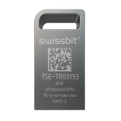 Swissbit TSE Technische Sicherungseinrichtung USB 8 GB Verschlüsselung 384 Bit USB-Flash-Laufwerk (USB 2.0, Lesegeschwindigkeit 250,00 MB/s, Verschlüsselung: 384 Bit)