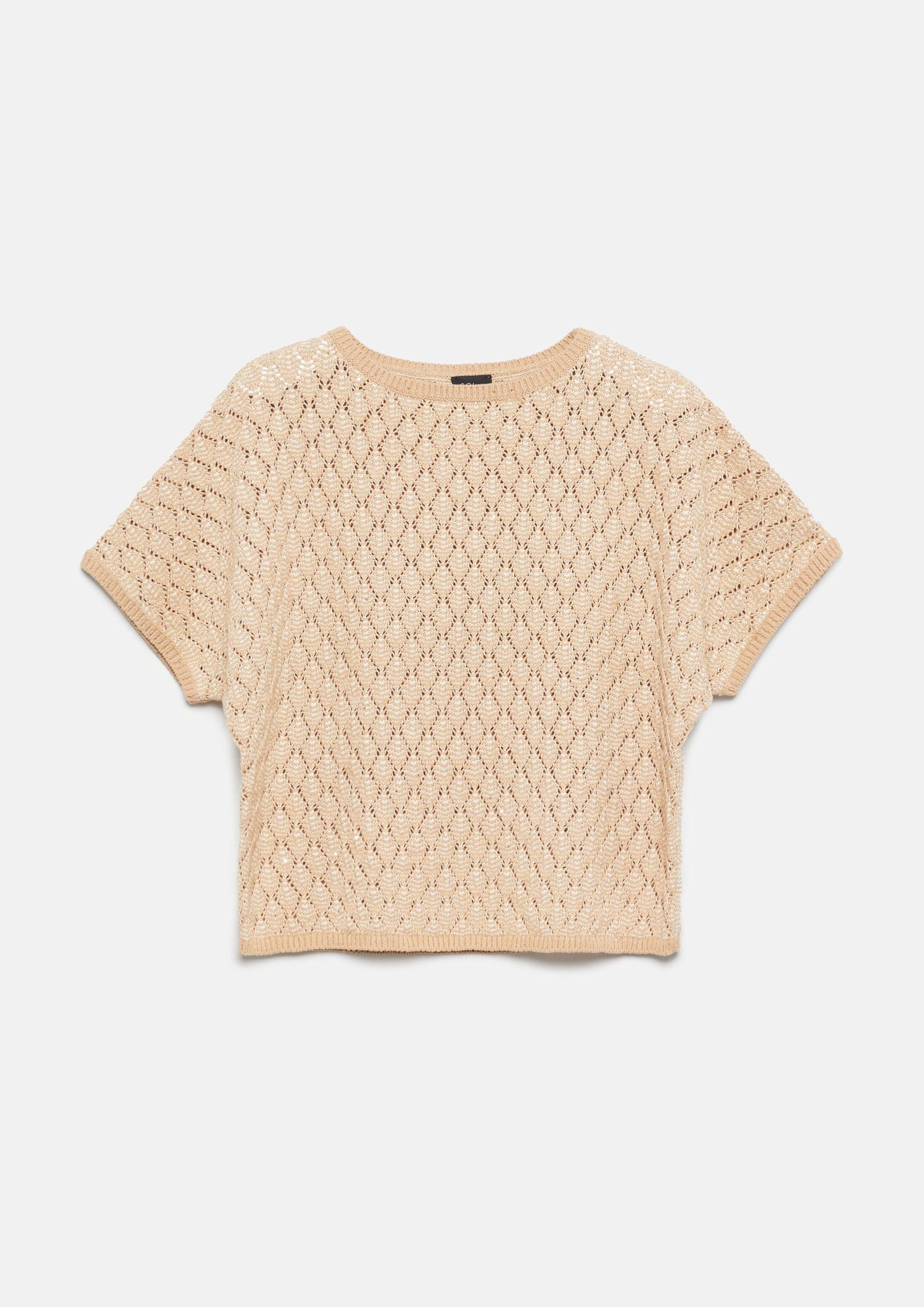 Kurzarmpullover Strickpullover