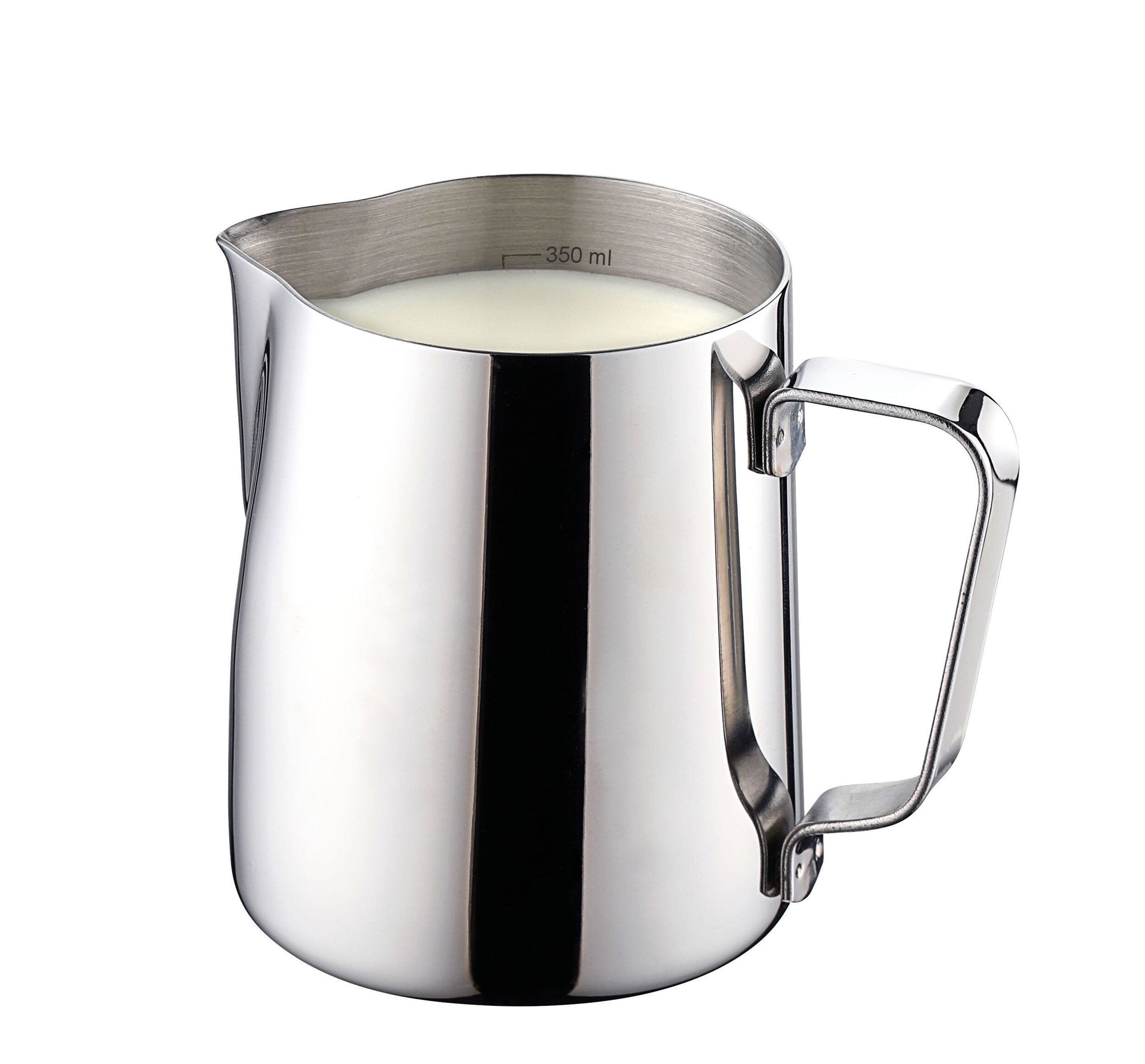 Weis Milchbehälter Milchgießer, Rostfrei, 350 ml, massive 1 mm Wandstärke