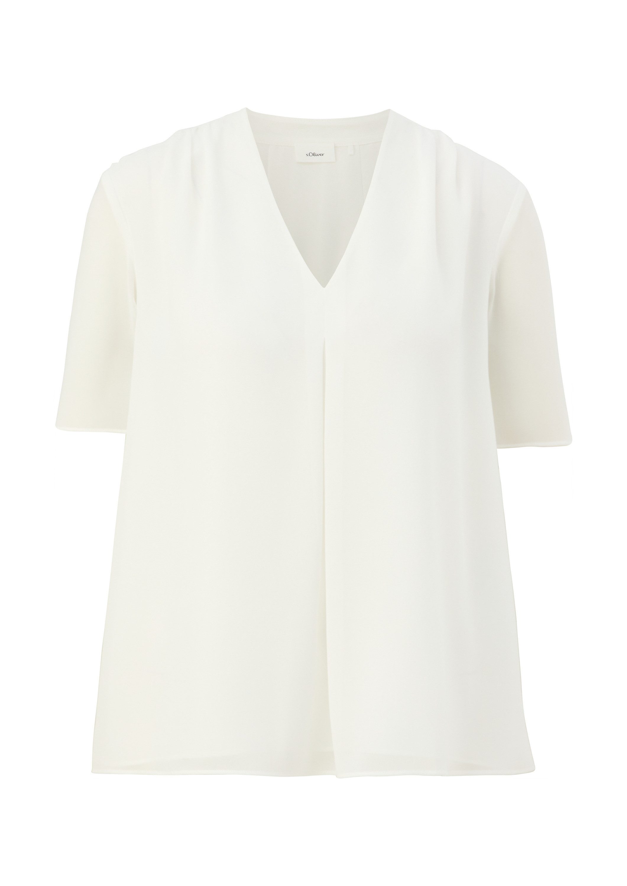 s.Oliver Kurzarmbluse Bluse Bluse mit V-Ausschnitt günstig online kaufen