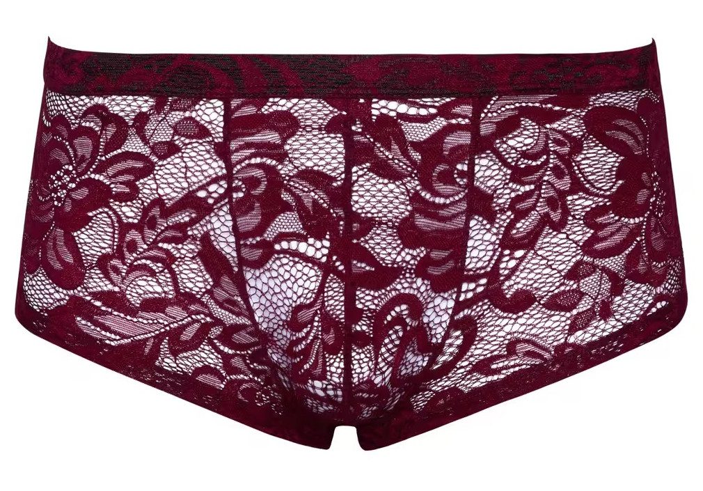 Boxershorts aus floraler Spitze