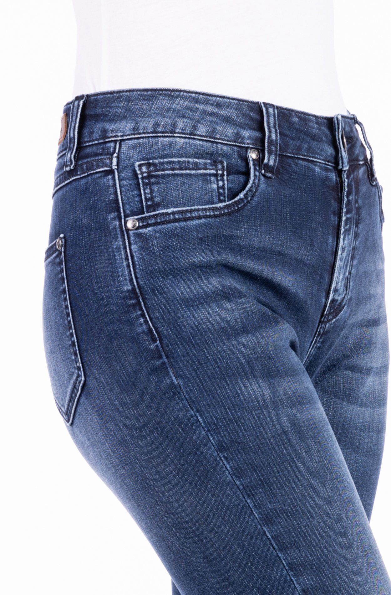 Blue Monkey 5-Pocket-Jeans Hannah fit Mom Cropped