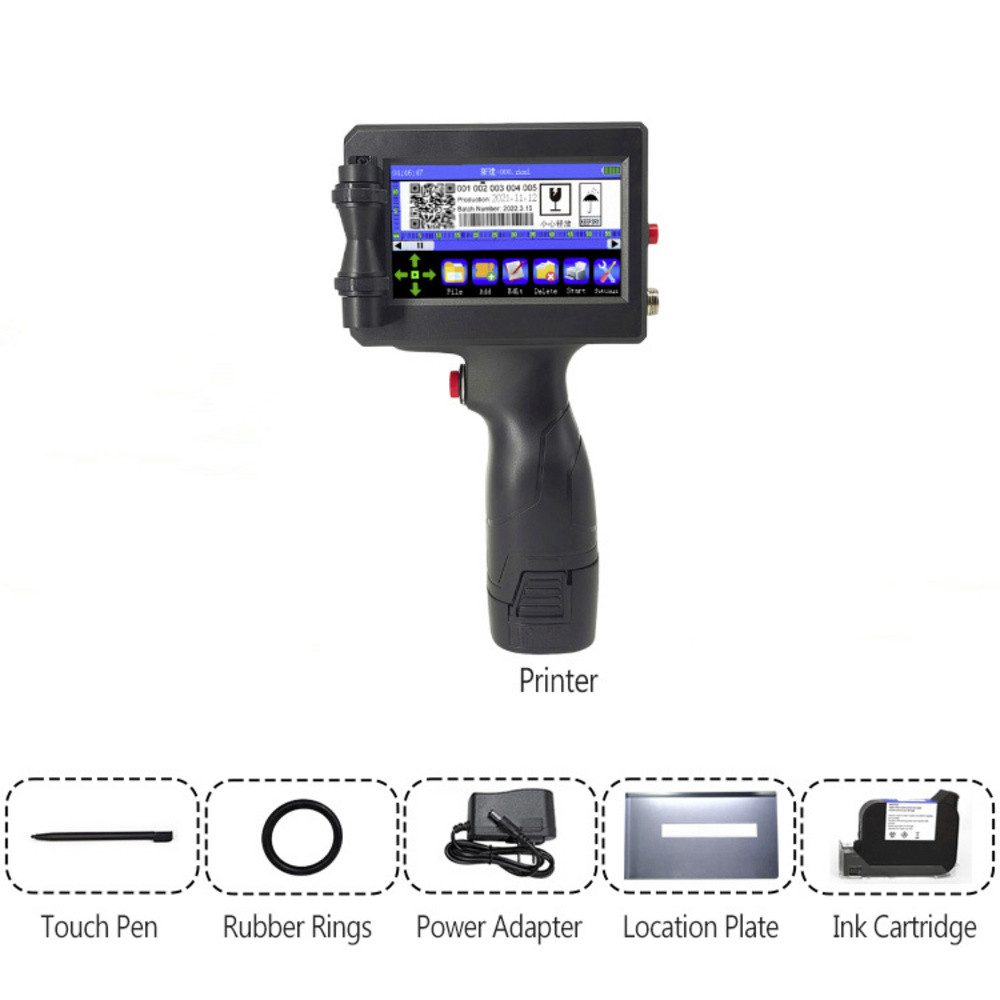Renkforce Renkforce RF-HIP-001 Handheld Drucker Tintenstrahl Schwarz-Weiß Druc mobiler Drucker