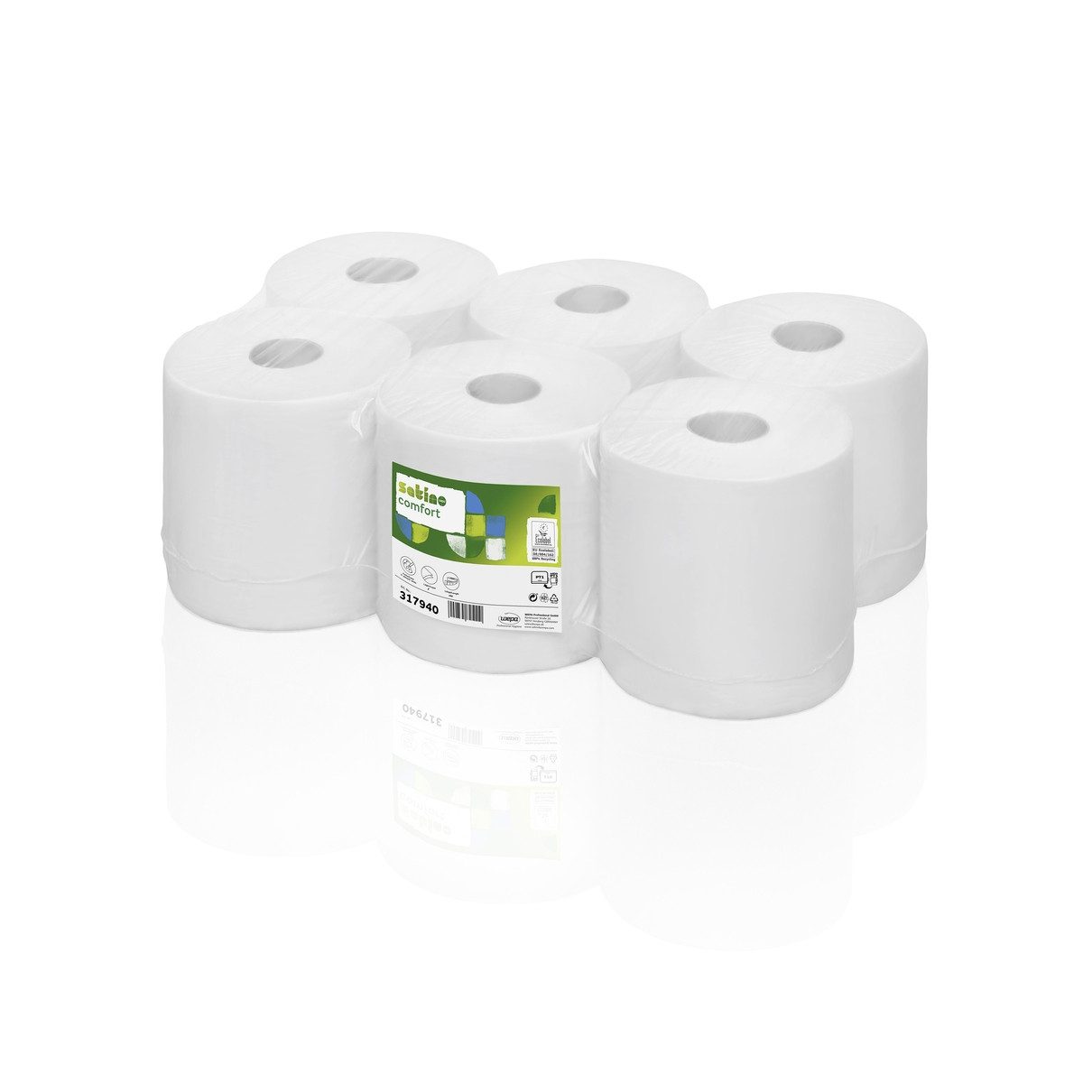 WEPA Freizeittasche Handtuchpapier Großrolle 2-lagig 150mx20,5cm PT1-kompatibel