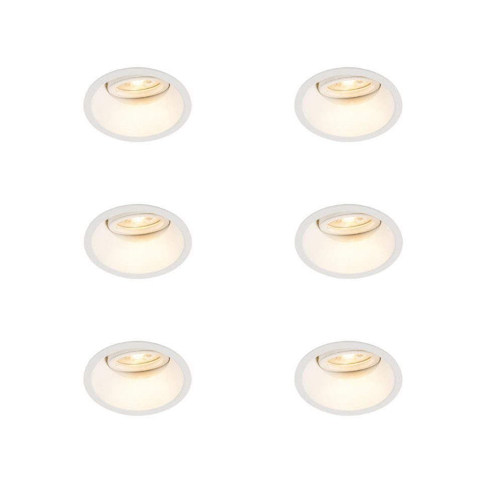 Qazqa LED Einbaustrahler 94870, ohne Leuchtmittel, Warmweiß