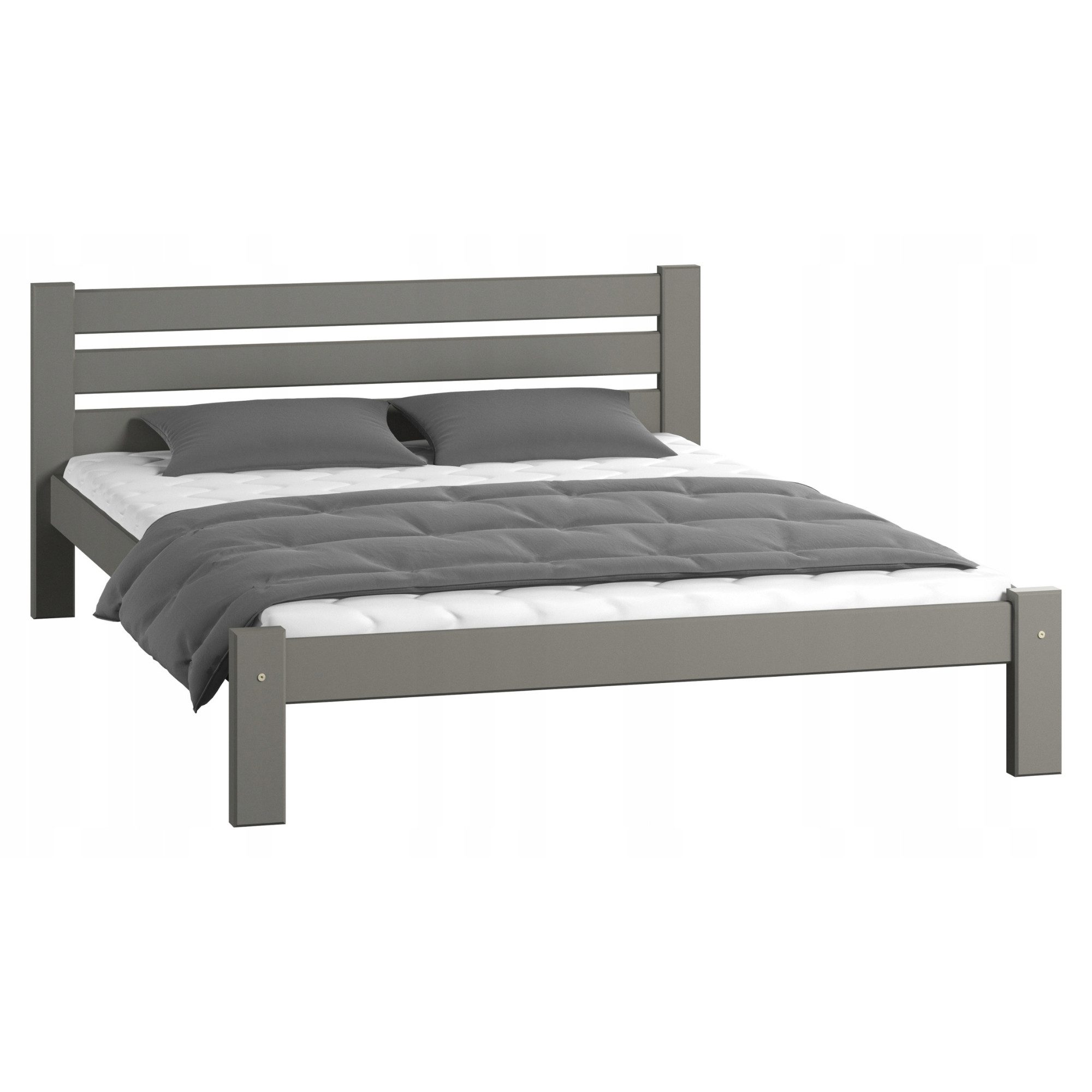 Home Collective Holzbett Einzelbett Massivholz Bett mit Massive Bettbeine & günstig online kaufen