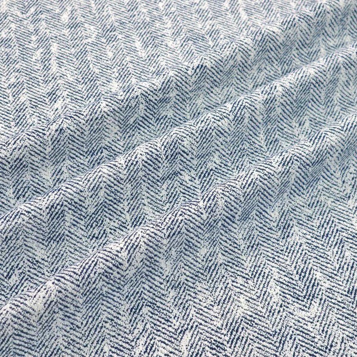 Thumbnail - Stofferia Stoff Polsterstoff Recycling Jacquard Tierra Midnight, Breite 138 cm, Meterware