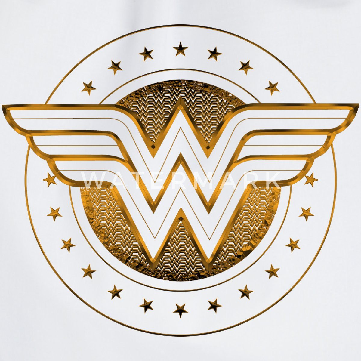 Spreadshirt Turnbeutel DC Comics Wonder Woman Logo Mit Sternchen Turnbeutel (1-tlg)